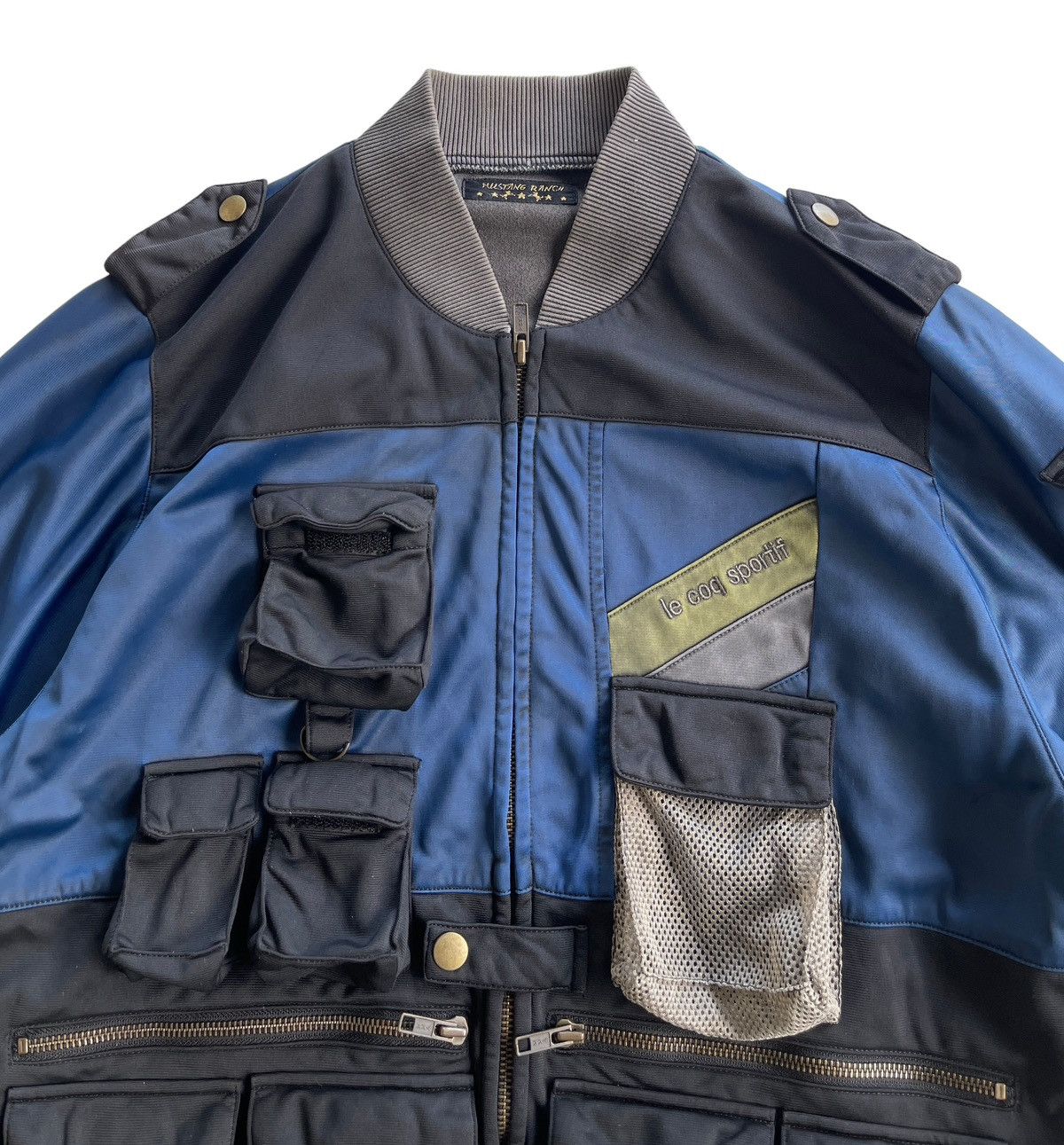 Japanese Brand Mustang Ranch Avantgarde Multi-Pocket Cargo Jacket Size US S / EU 44-46 / 1 - 6 Thumbnail
