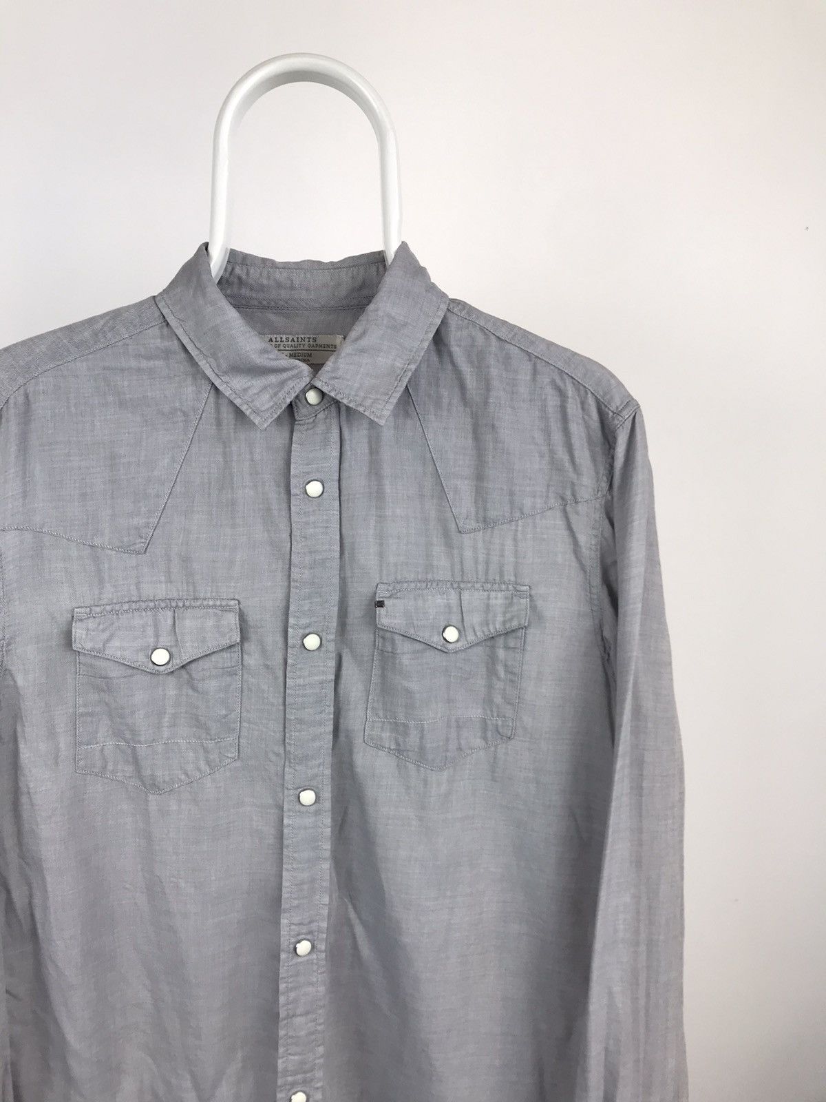 Allsaints × Vintage All Saints Wisconsin LS Long Sleeve Shirt Size US M / EU 48-50 / 2 - 2 Thumbnail