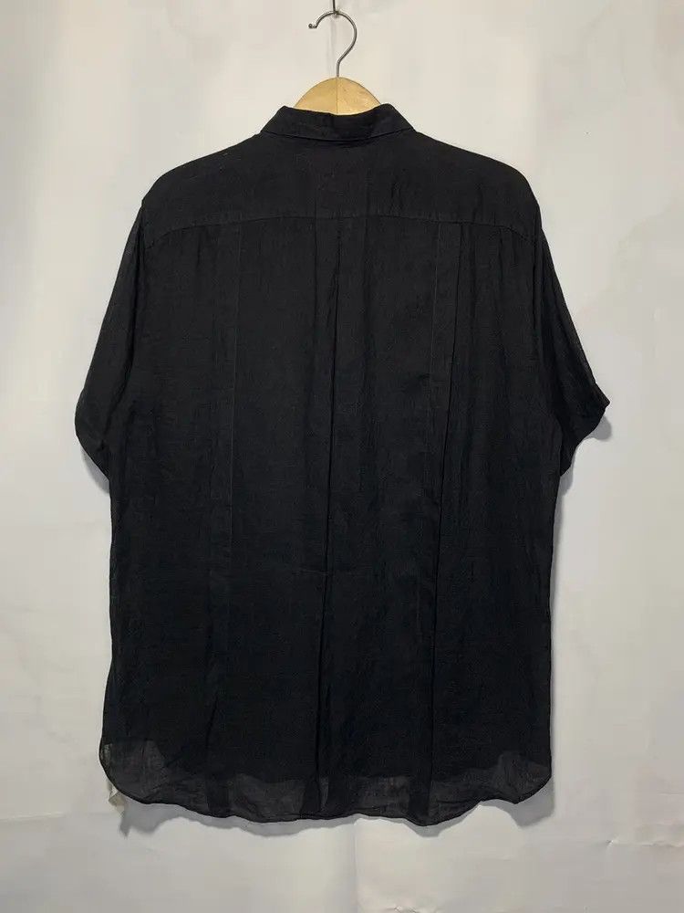 Gucci *RARE* 80s Gucci Linen sheer GG black shirt Size US L / EU 52-54 / 3 - 10 Thumbnail