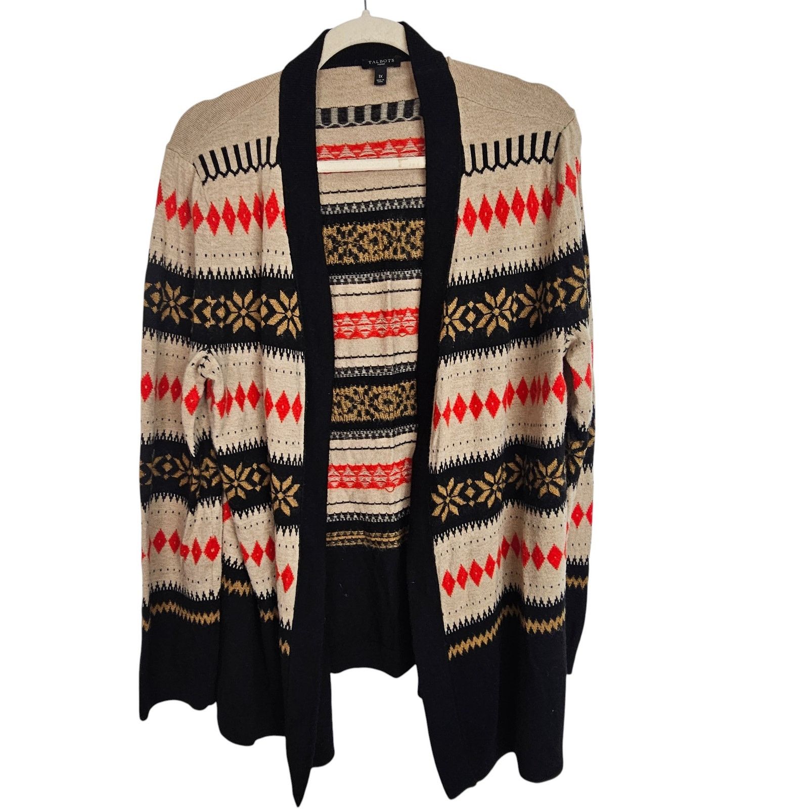 Robert Talbott Talbots Womens Wool Mohair Nordic Fair Isle Cardigan Sweater Size XL / US 12-14 / IT 48-50 - 1 Thumbnail