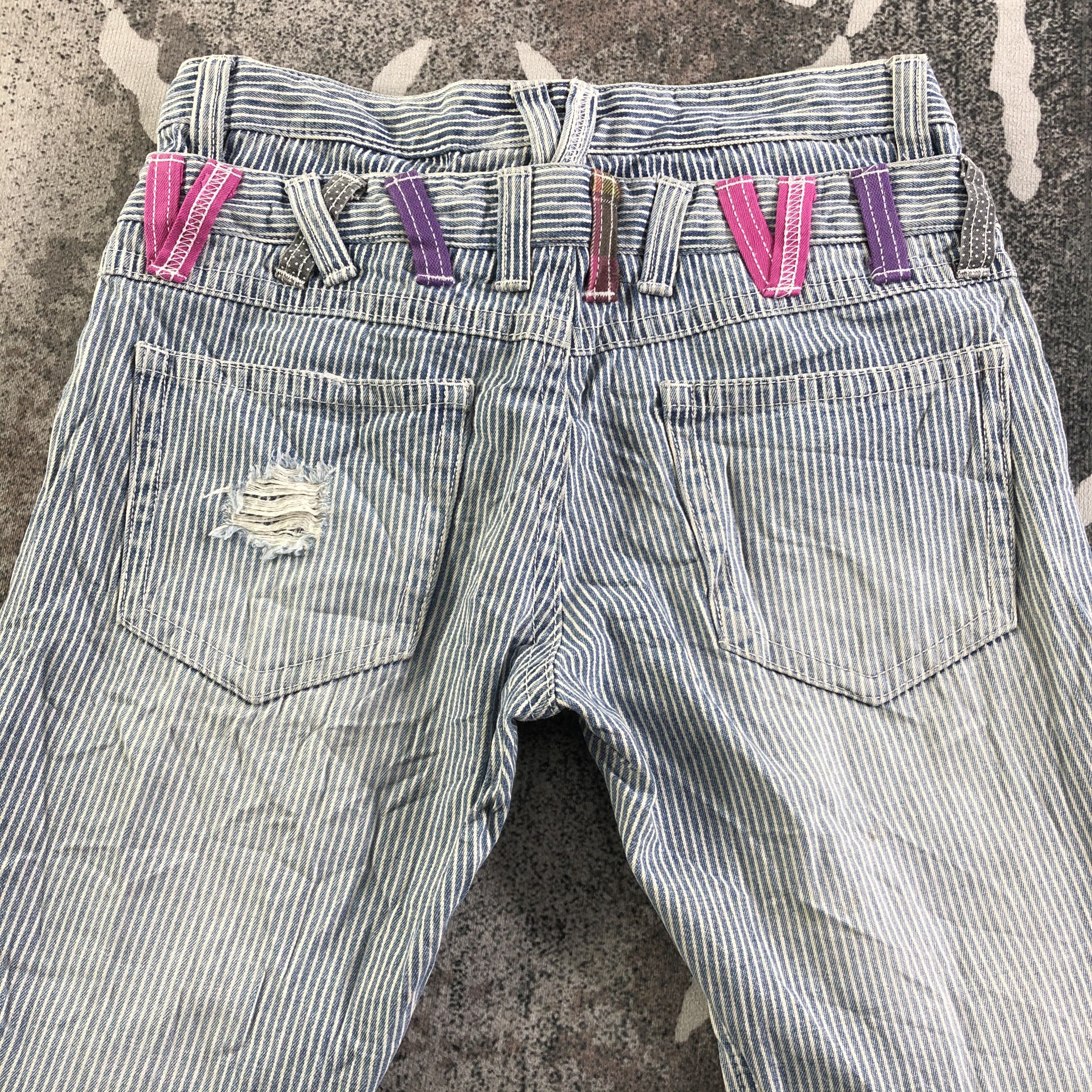 Japanese Brand Japanese Colza Hikory Jeans Double Waist Denim KJ3025 Size US 29 - 4 Thumbnail