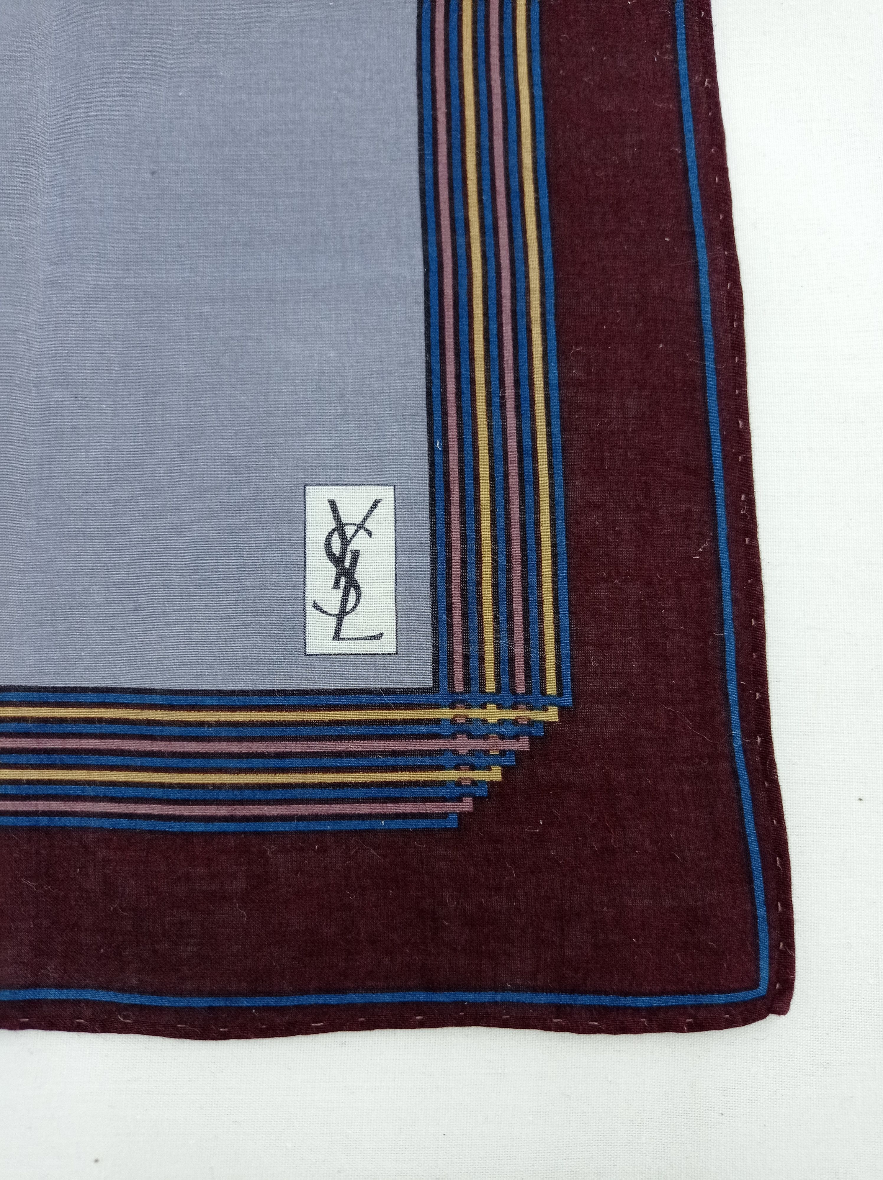 Vintage × Yves Saint Laurent Vintage Yves Saint Laurent Handkerchief / Neckwear / Bandana Size ONE SIZE - 6 Thumbnail