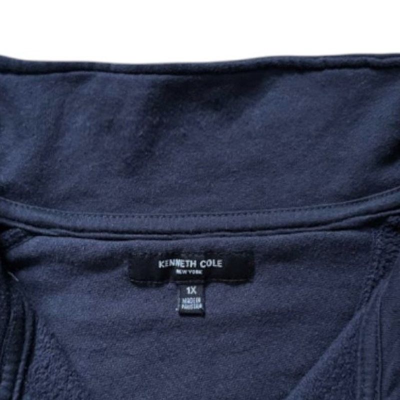 Kenneth Cole Kenneth Cole Navy Blue Sweater | Size 1X Size US XL / EU 56 / 4 - 4 Thumbnail