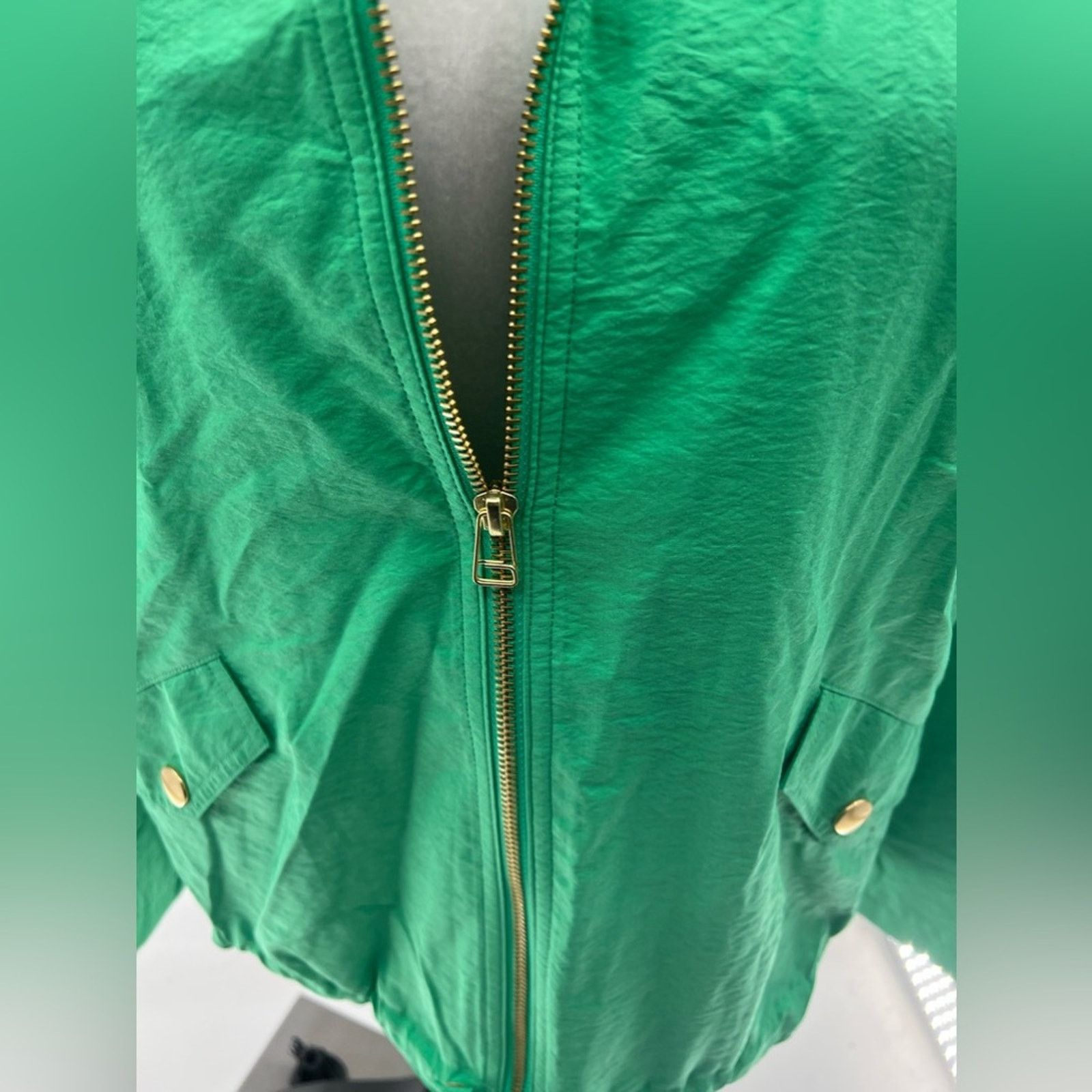 Chicos Chico's Zenergy Green Jacket Size 1 (M) Size M / US 6-8 / IT 42-44 - 5 Thumbnail
