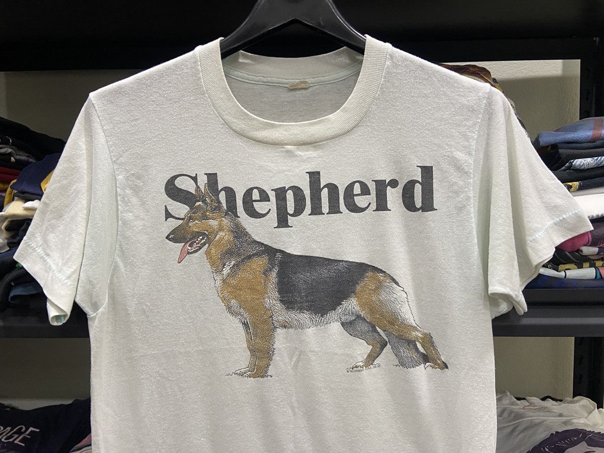 Big Dogs × Vintage Vintage 1988s Shepherd Dog K9 animal TShirt Size US M / EU 48-50 / 2 - 3 Thumbnail