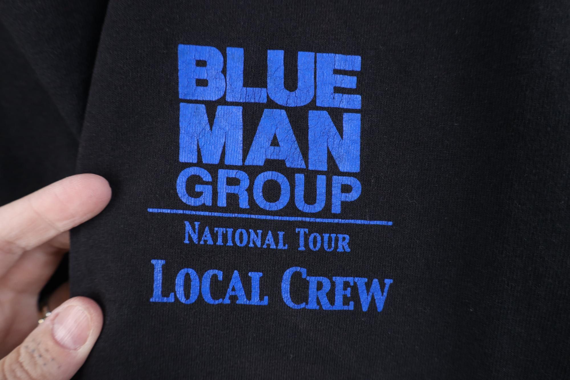 Vintage Vintage Y2K IATSE Crew Blue Man Group National Tour T-Shirt Size US XL / EU 56 / 4 - 4 Thumbnail