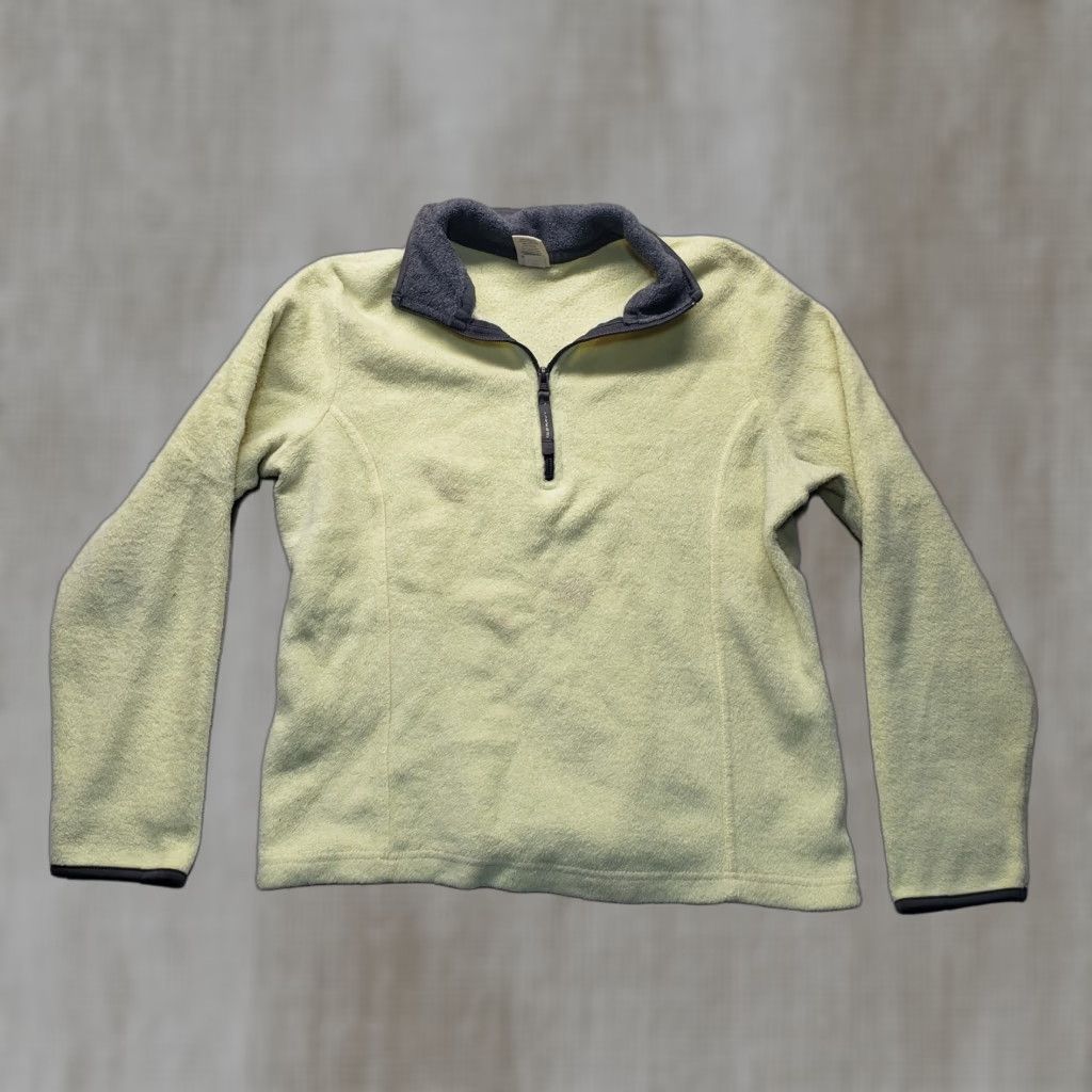 Old Navy Old Navy Green Yellow 1/4 Zip Pullover Sweater Women L Size Green Pullover Sweater 1/4 Zip Lightweight Adult Women Size L / US 10 / IT 46 - 1 Thumbnail