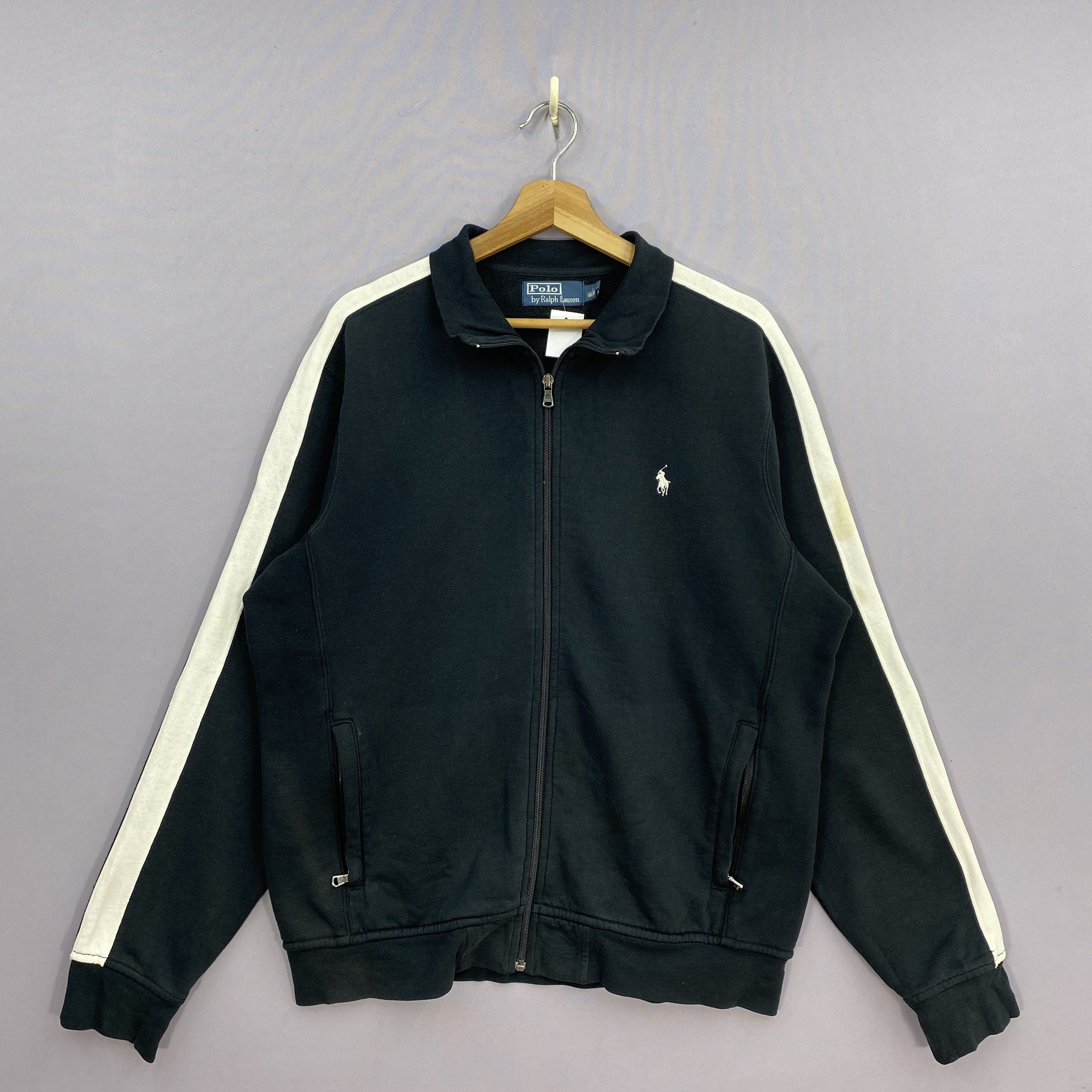 Polo Ralph Lauren Vintage 90s Polo Ralph Lauren Track Jacket Bomber Jumper Size US XL / EU 56 / 4 - 2 Thumbnail