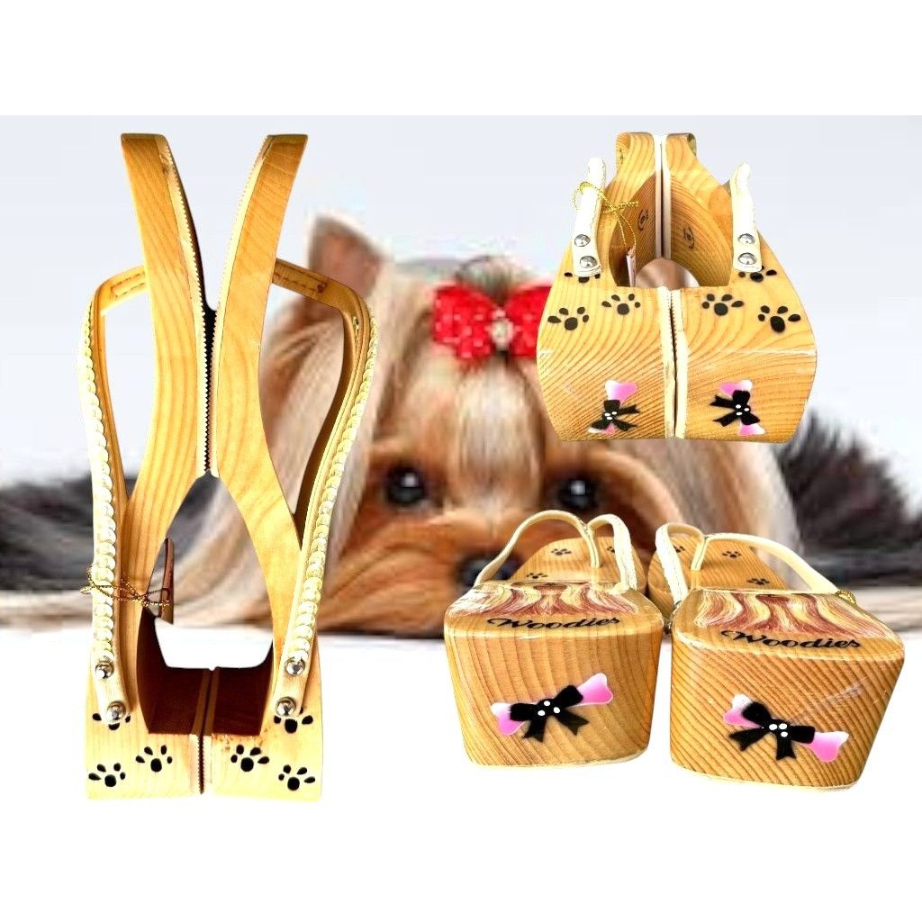 Other Woodies Yorkie Sandals Size 6 Heels Paw Print Throngs Long H Size US 6 / IT 36 - 5 Thumbnail