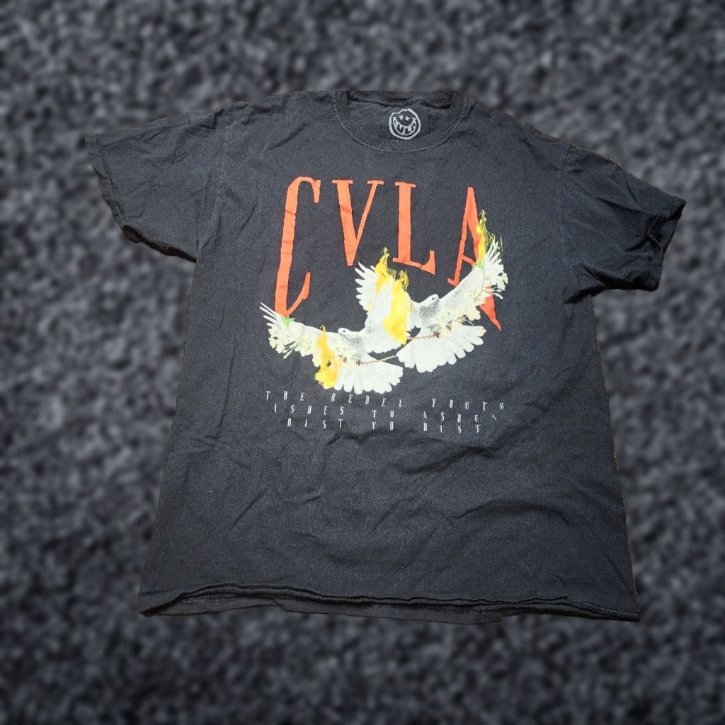 Vintage CVLA Men's L Short Sleeve Graphic T-Shirt Black Crew Neck Tee Shirt Size US L / EU 52-54 / 3 - 1 Thumbnail