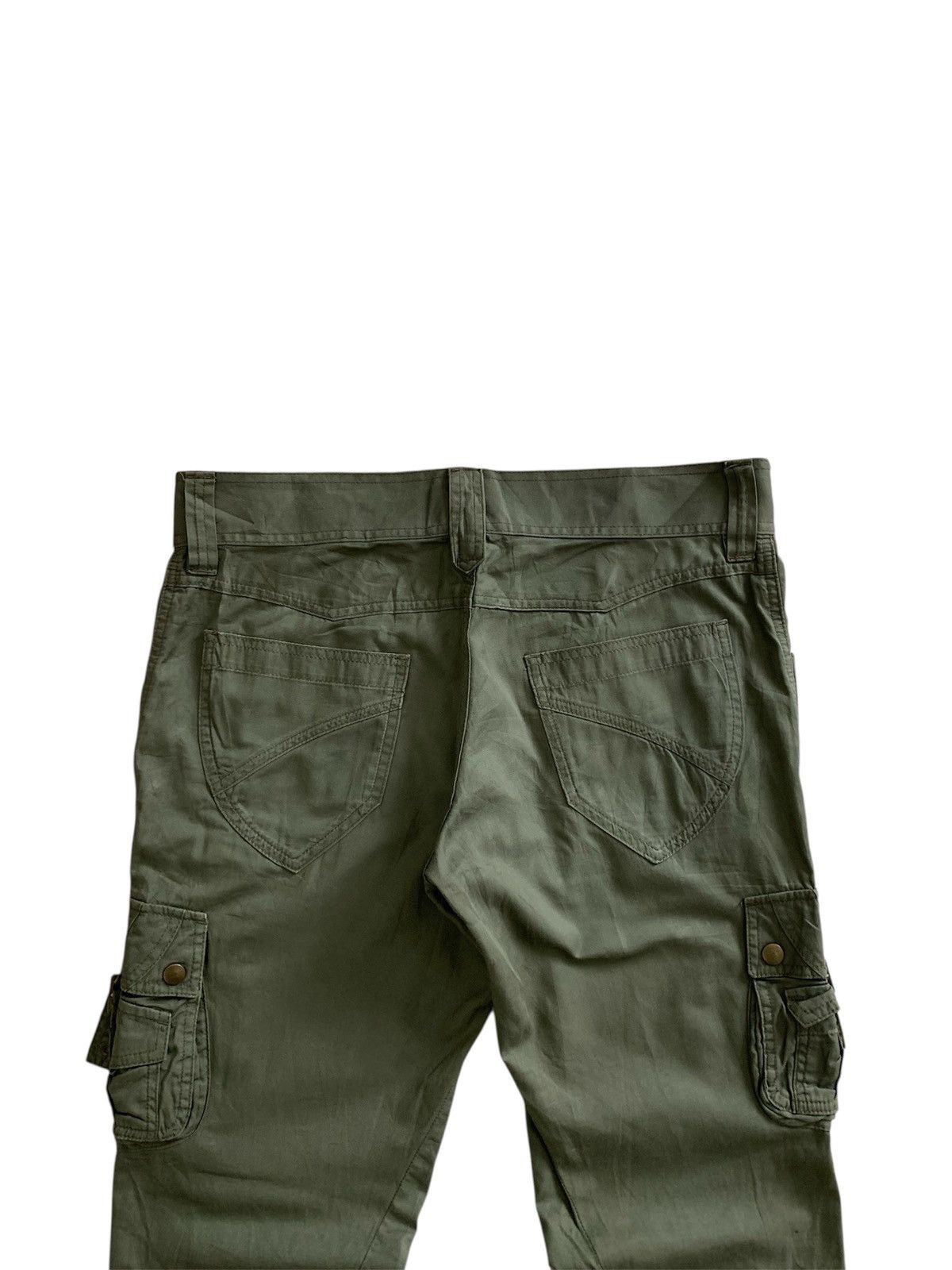 Michel Klein Michel Klein Homme Military 3D Cargo Spiral Flared Pants Size US 34 / EU 50 - 7 Thumbnail