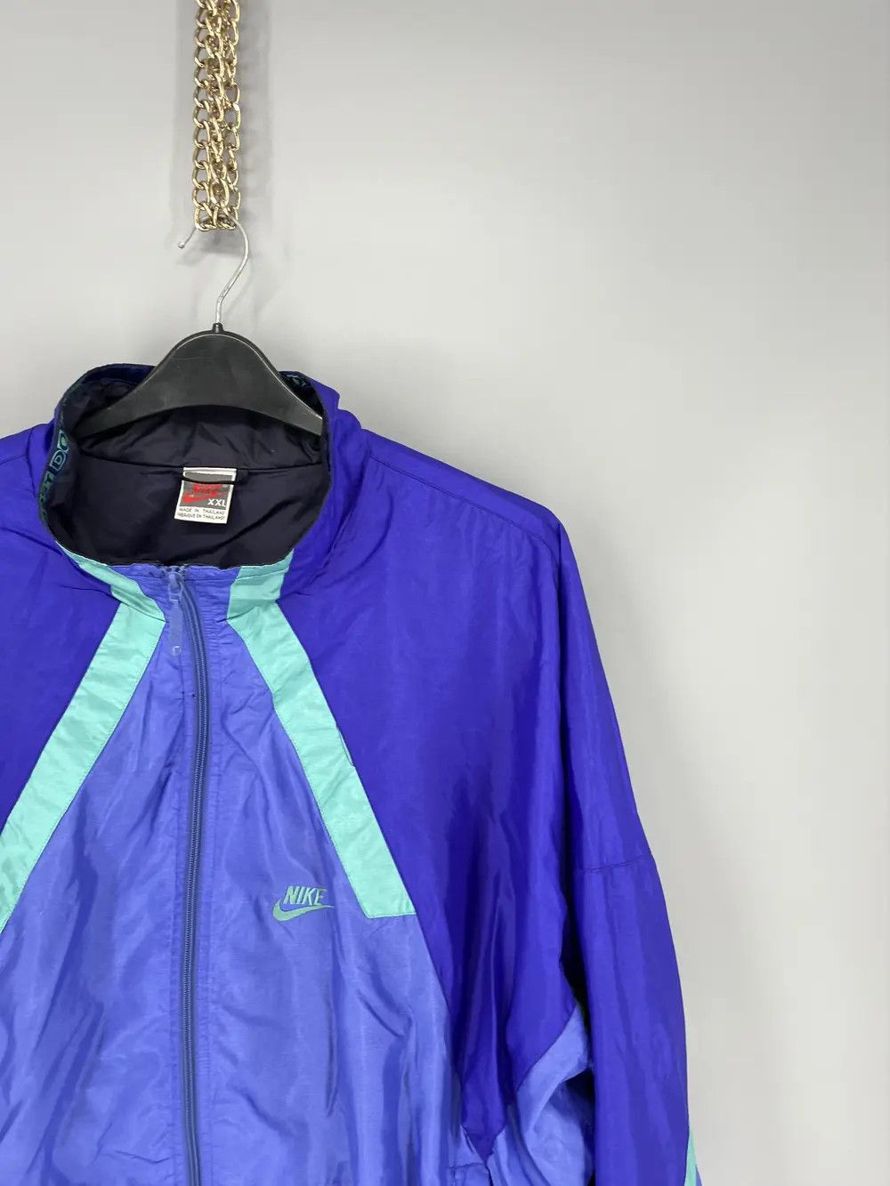 Vintage 80s Vintage Nike Just do it Nylon Track Top Jacket Size US XXL / EU 58 / 5 - 5 Thumbnail