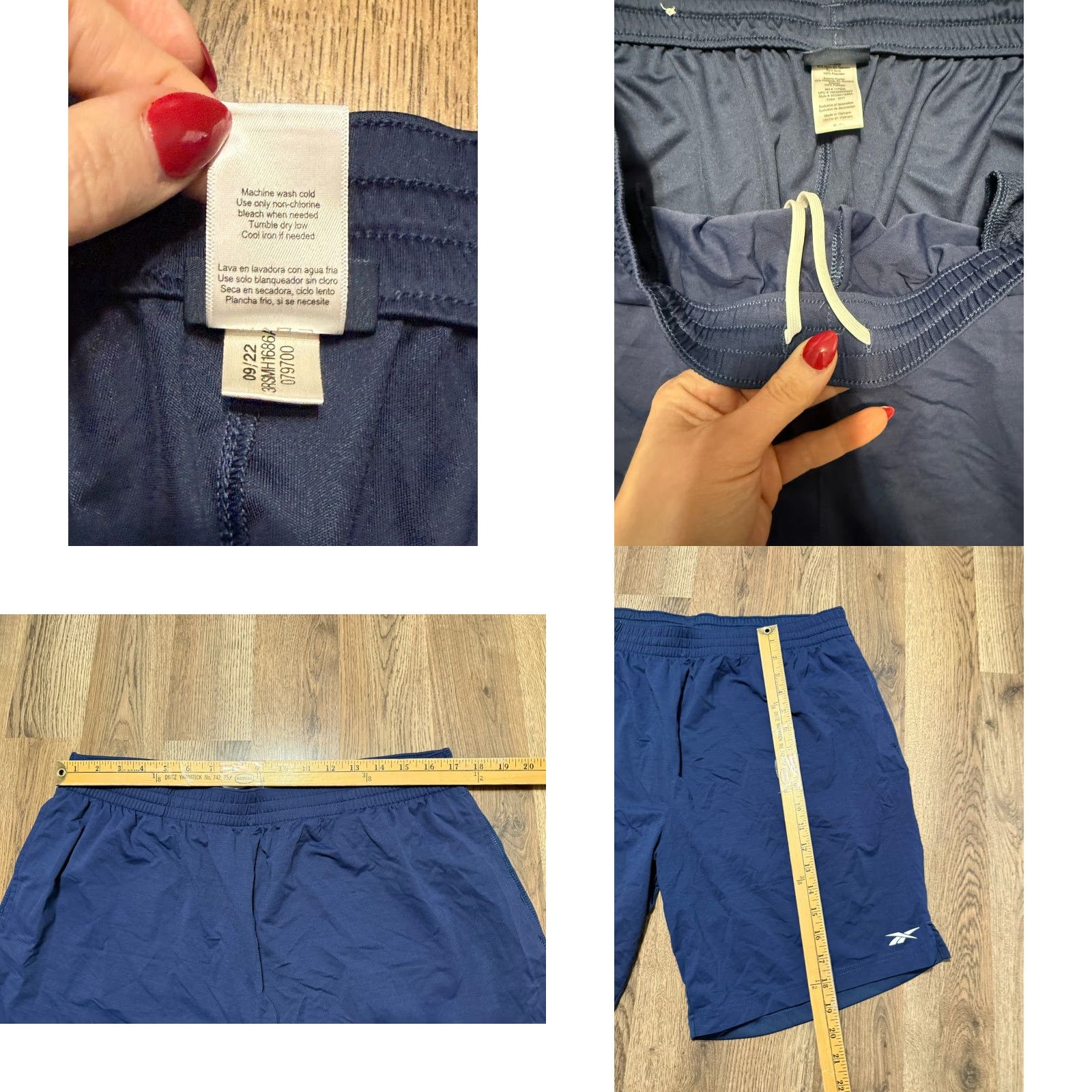 Reebok Reebok Shorts Men’s Size Small Blue Pull On Basketball Shorts Size US 29 - 8 Thumbnail