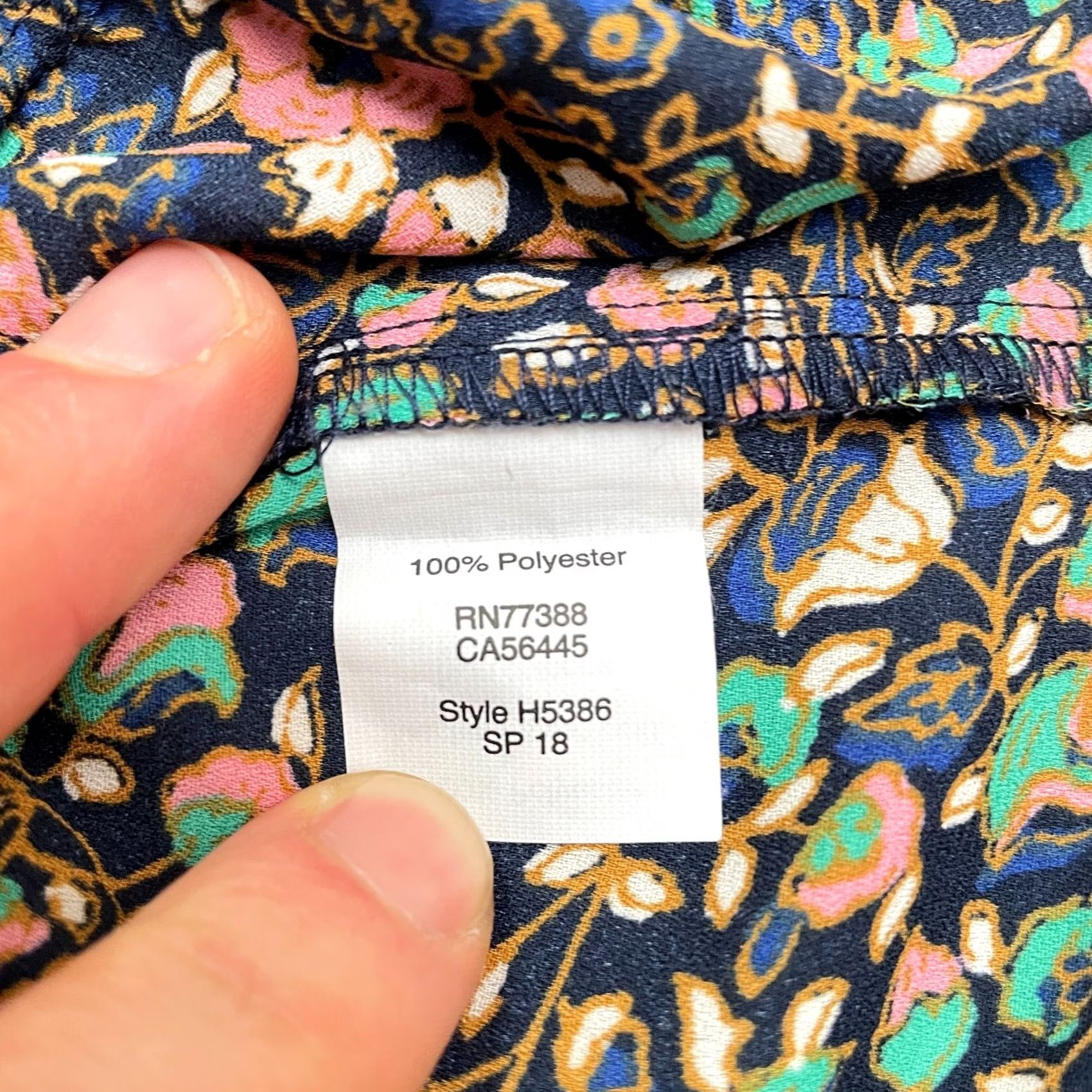 J.Crew J.Crew Blouse Shirt Womens XXS Multicolor Floral Bell Sleeve Tunic Top Regular Fit Blouse BOhemian Colorful Casual Top Size XXS / US 00 / IT 34 - 6 Thumbnail