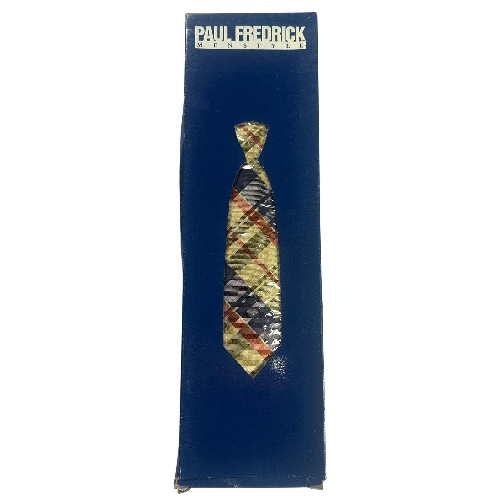 Paul Fredrick Paul Fredrick Plaid Italian Silk Neck Tie Made in USA NWT Size ONE SIZE - 6 Thumbnail