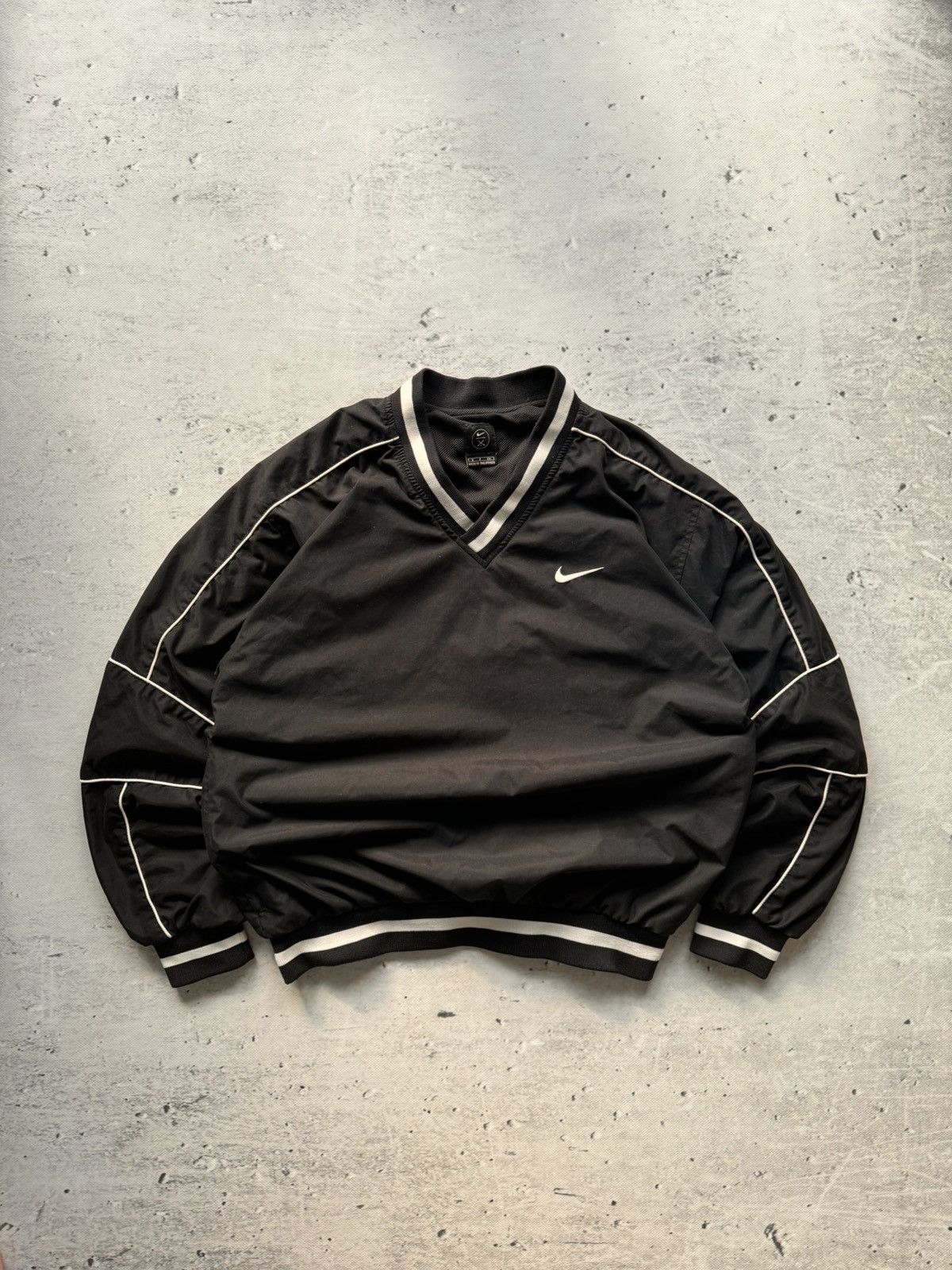 Nike × Vintage NIKE NYLON VINTAGE BASIC LOGO OVERSIZE BOXY SWEATSHIRT Size US S / EU 44-46 / 1 - 1 Thumbnail