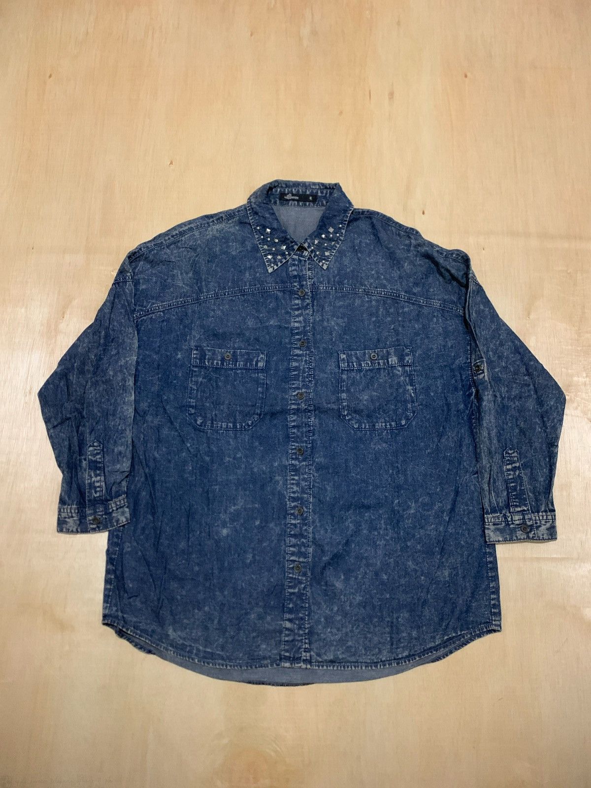 20471120 × Japanese Brand Vintage Sudeve Denim shirt Ifsixwasnine Lgb style Size US XL / EU 56 / 4 - 1 Thumbnail