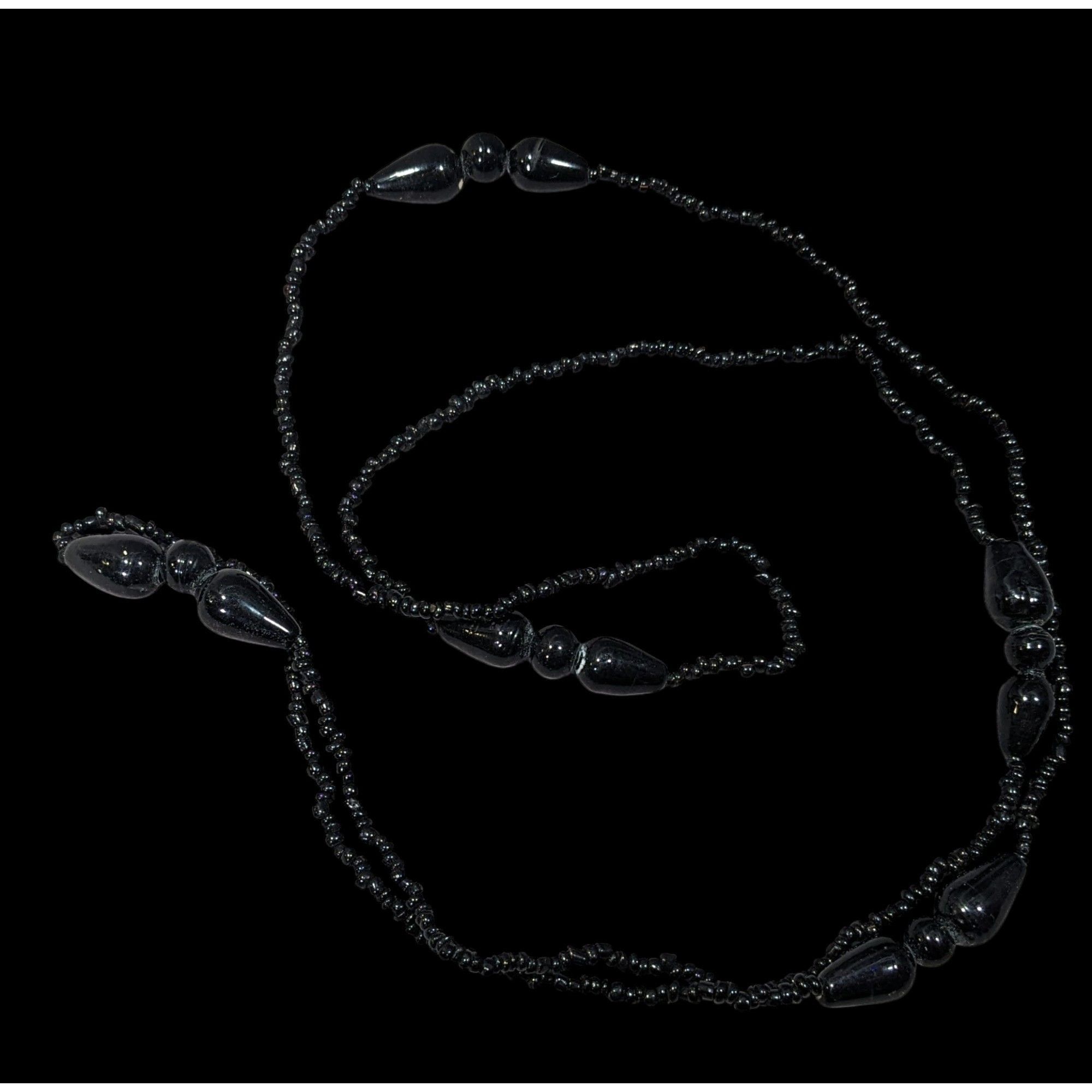 Other Simple Elegant Black Glass Beaded Necklace Size ONE SIZE - 4 Thumbnail