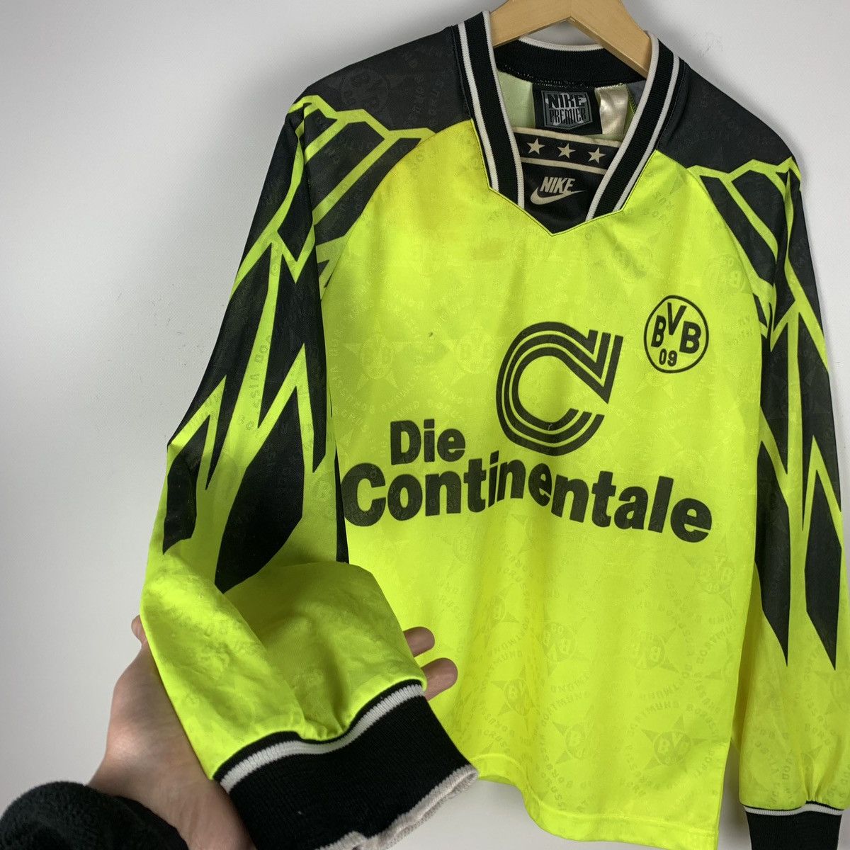Nike Nike BVB Borussia Dortmund 1996 Longsleeve Soccer Jersey Size US S / EU 44-46 / 1 - 4 Thumbnail
