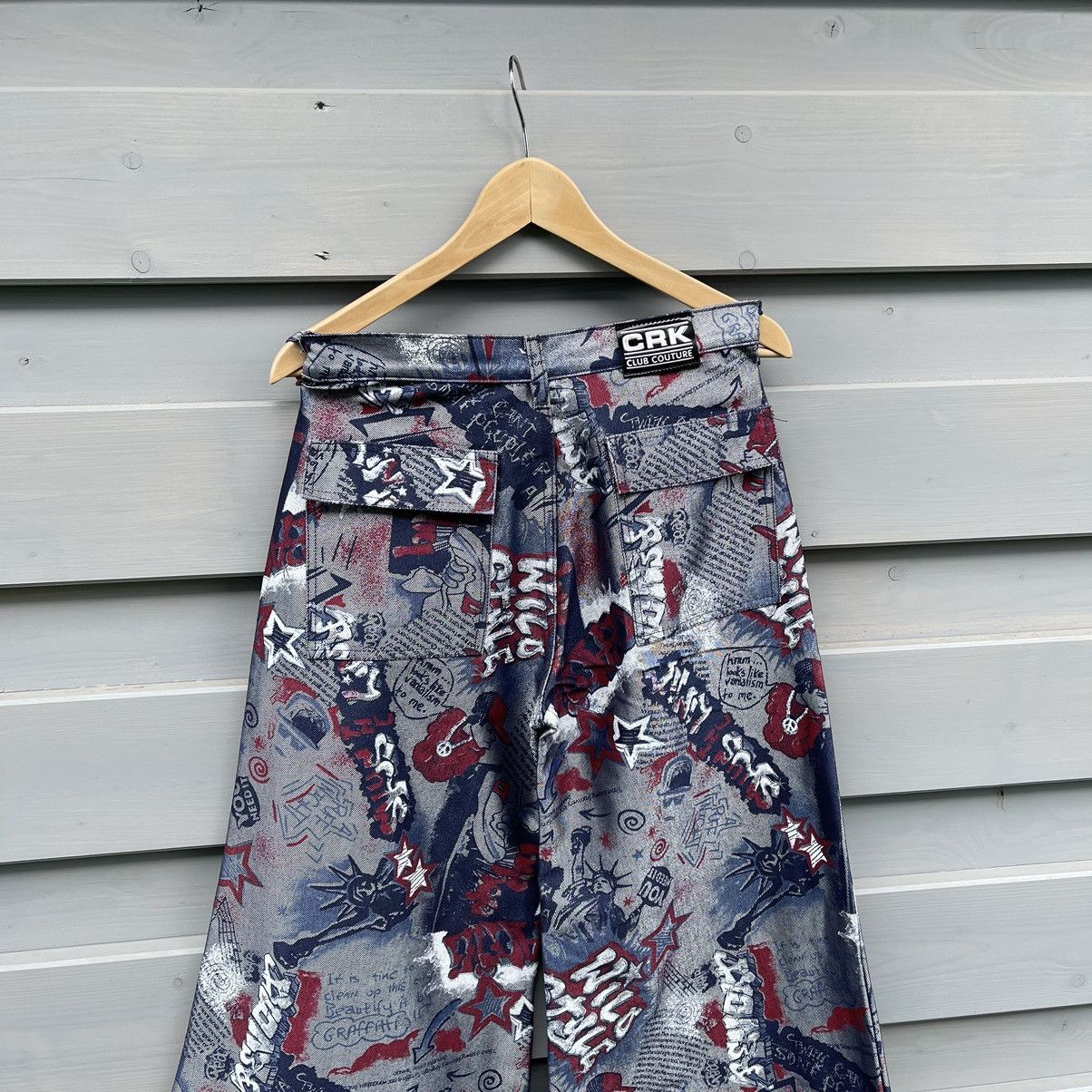 Affliction × JNCO × Vintage Y2K Wide Leg Graffiti Denim baggy skate vintage hip hop rap Size US 30 / EU 46 - 6 Thumbnail