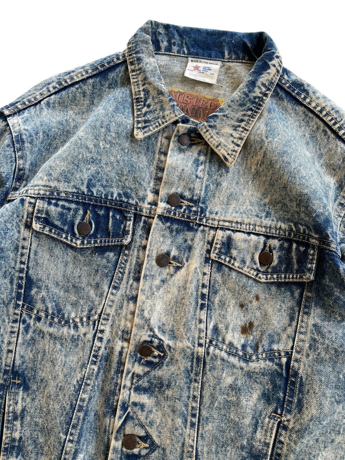 Vintage Vintage Dallas Cowboys Dusted Denim Acid Wash Jacket Size US L / EU 52-54 / 3 - 11 Thumbnail