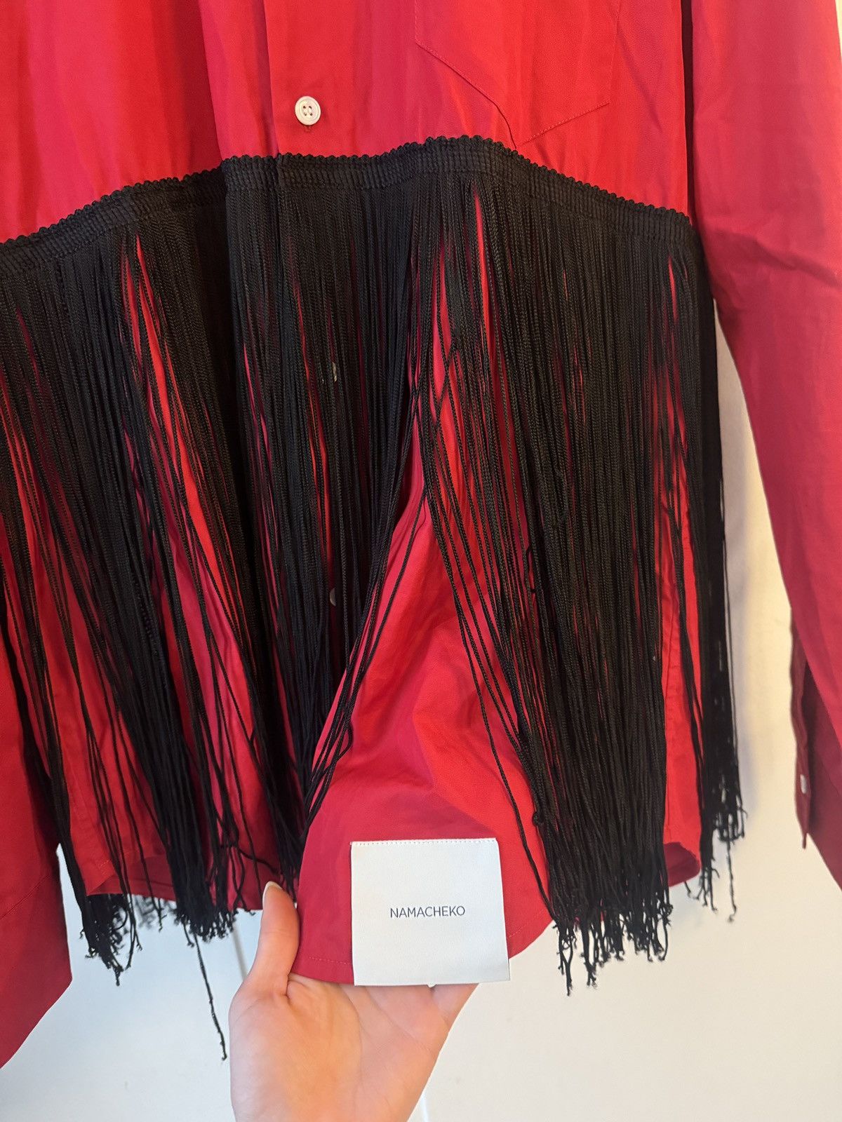 Namacheko Namacheko red shirt with fringe details Size M / US 6-8 / IT 42-44 - 2 Thumbnail