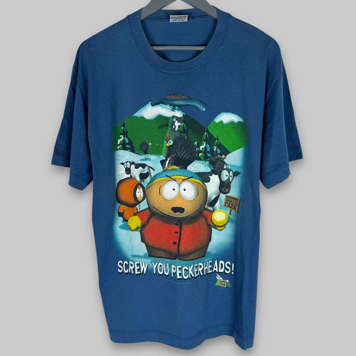 Cartoon Network Vintage 1998 South Park Screw Peckerheads Australian T Shirt Size US XL / EU 56 / 4 - 1 Thumbnail