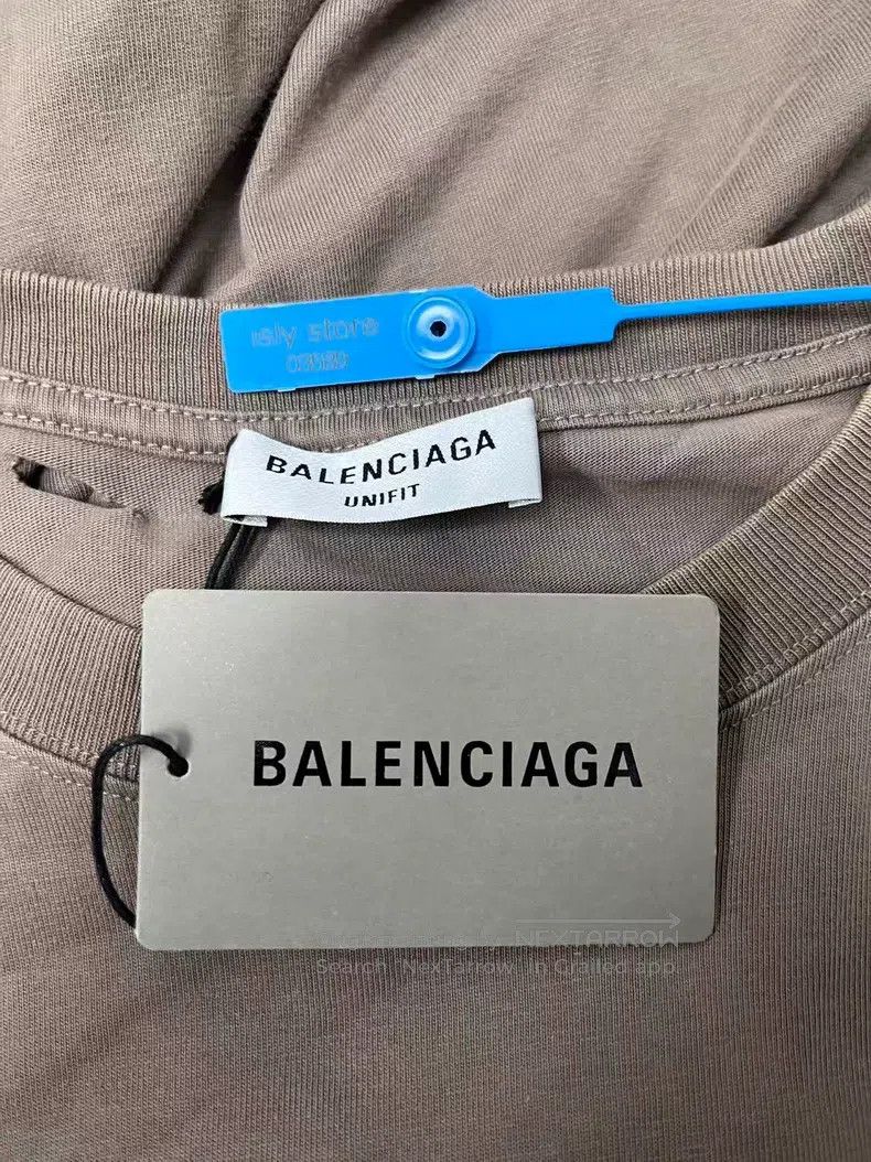 Balenciaga Balenciaga Solid Color Logo Printed Short Sleeve T-Shirt Size XS / US 0-2 / IT 36-38 - 4 Thumbnail