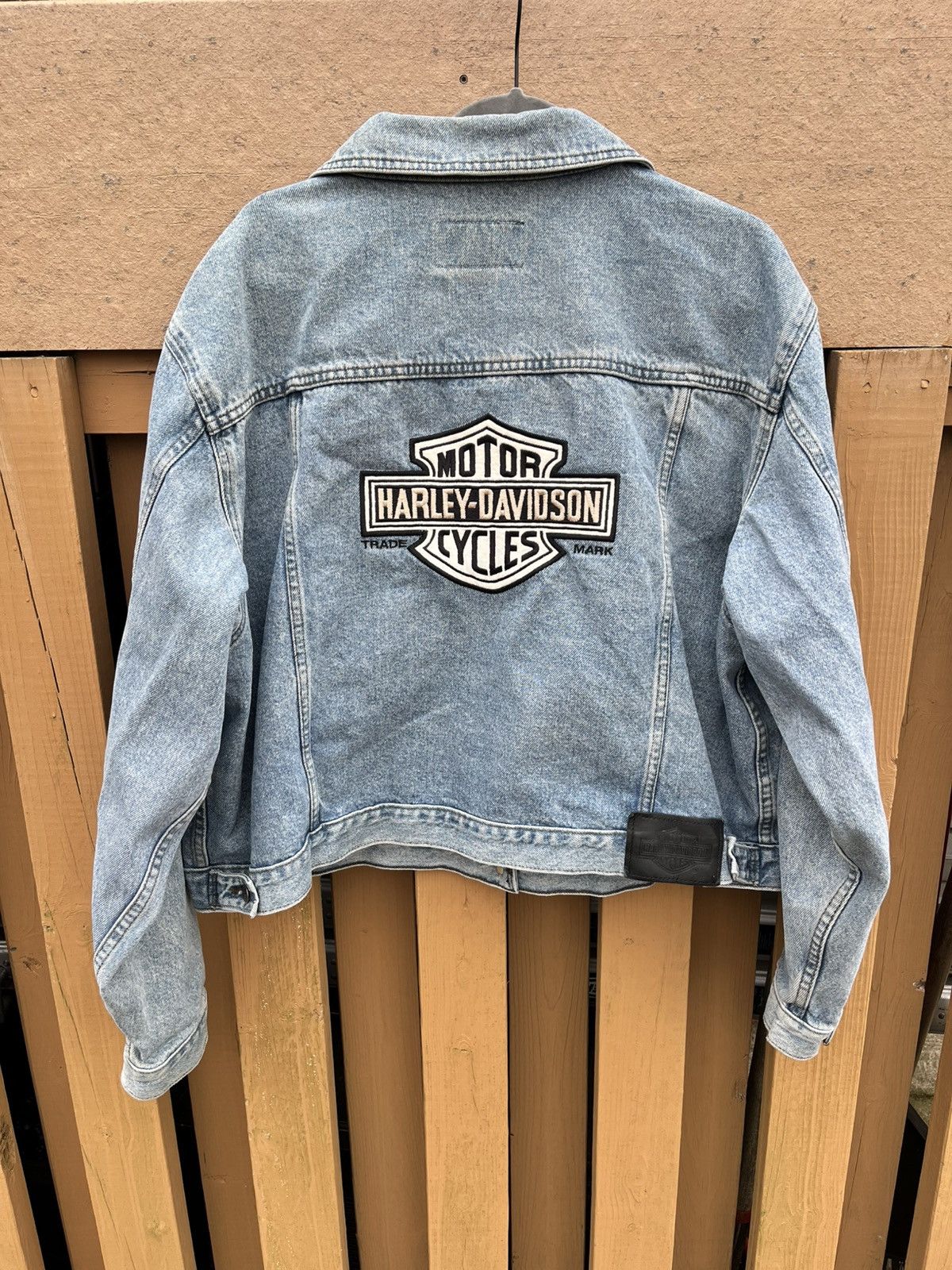 Harley Davidson Harley Davidson Jean Jacket Size US L / EU 52-54 / 3 - 7 Thumbnail