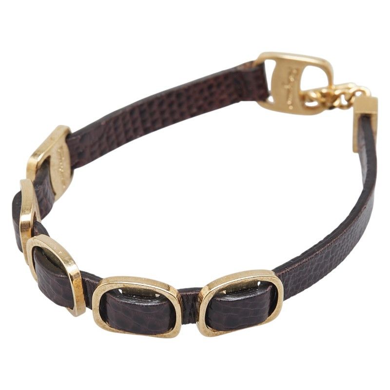 Salvatore Ferragamo Salvatore Ferragamo Salvatore Ferragamo Leather Bracelet Leather Bracelet Size ONE SIZE - 1 Thumbnail