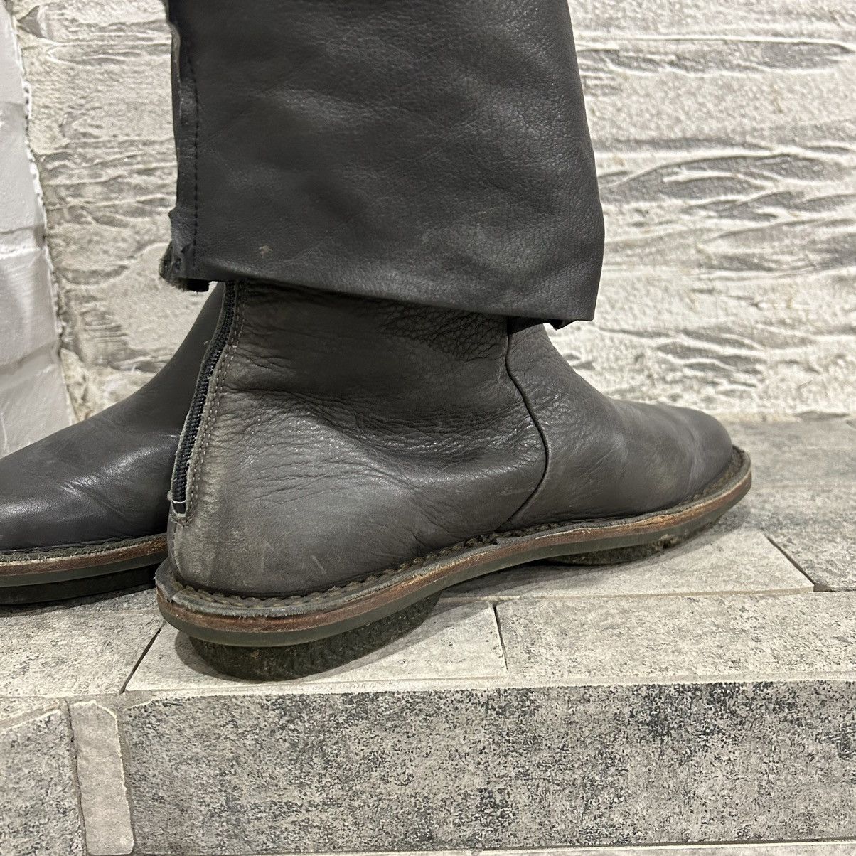 Trippen Trippen Avant Garde Asymmetrical Leather High Boots ma+Style Size US 6 / EU 39 - 14 Thumbnail
