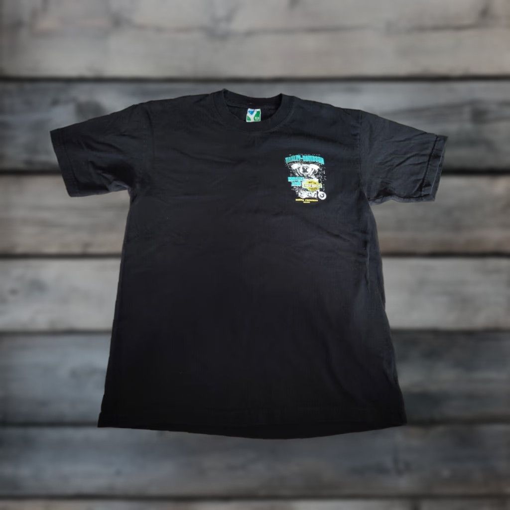 Vintage VINTAGE Harley Davidson T-Shirt Motorcycles Knucklehead Mexico Size Large Black Biker 90s Y2K Men's Size US L / EU 52-54 / 3 - 1 Thumbnail