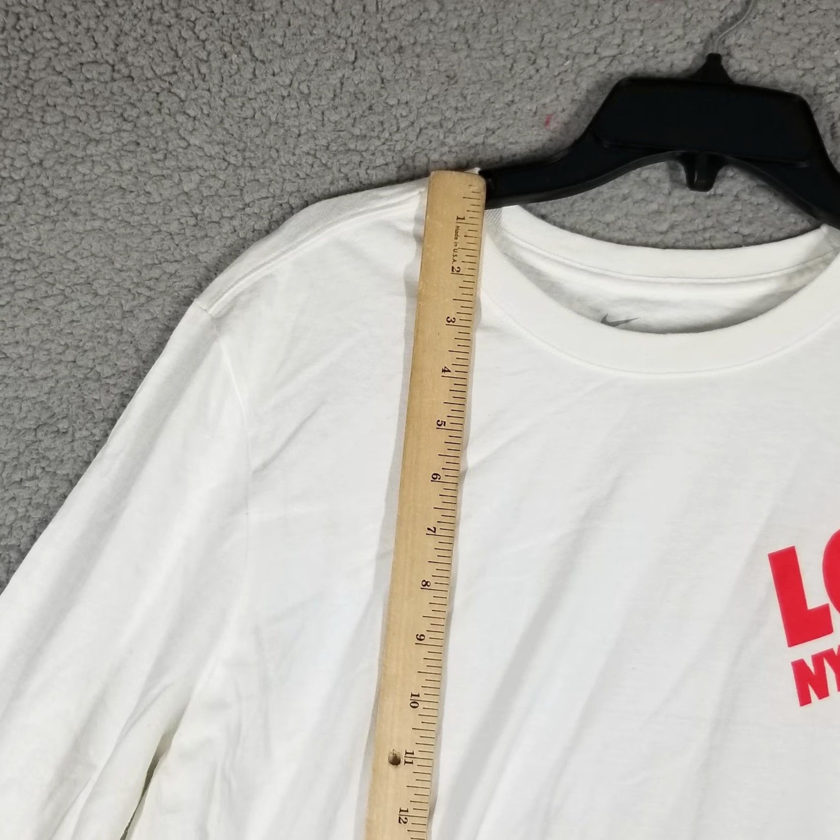 Nike Nike Love NYC Shirt Men Large White Long Sleeve Graphic Tee Cotton BV2000 Size US L / EU 52-54 / 3 - 3 Thumbnail