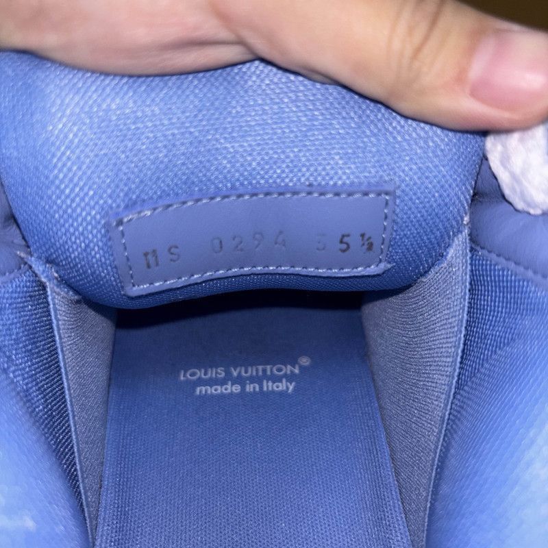 Louis Vuitton Louis Vuitton Trainer Maxi Low-Top Sneakers in Blue -2508 Size US 5.5 / EU 38 - 5 Thumbnail