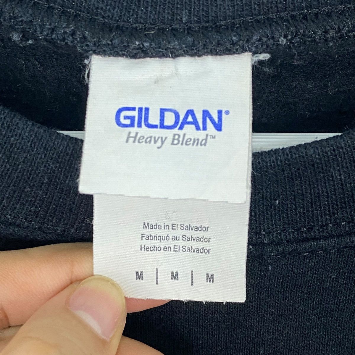 Vintage Vintage Indoorsy Gildan Big Logo Crewneck Sweatshirt Black Size US M / EU 48-50 / 2 - 4 Thumbnail