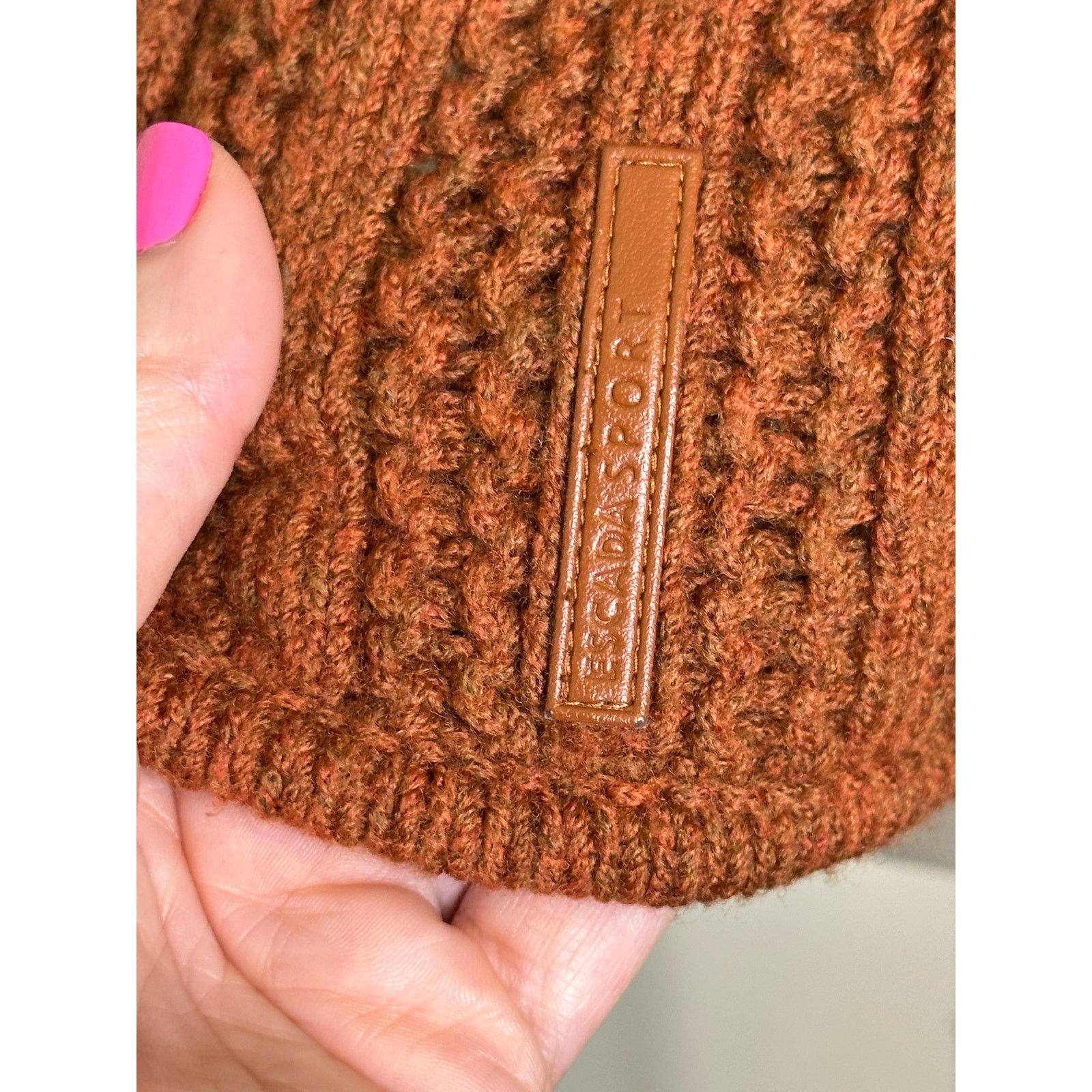 Escada Escada brown 3/4 sleeves buttoned cardigan size Small Size S / US 4 / IT 40 - 7 Thumbnail