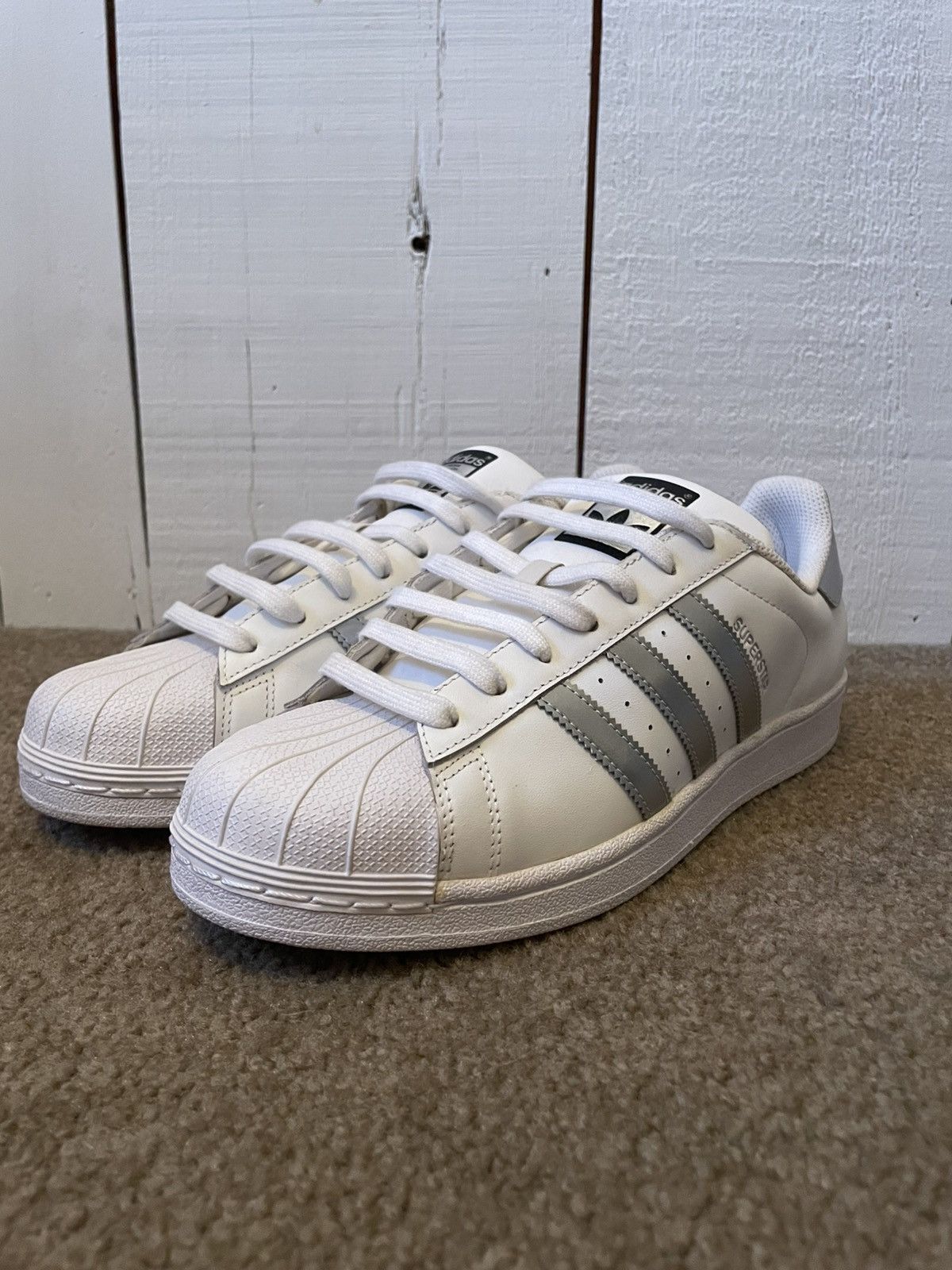 Adidas Adidas Superstars Size US 11 / EU 44 - 1 Thumbnail