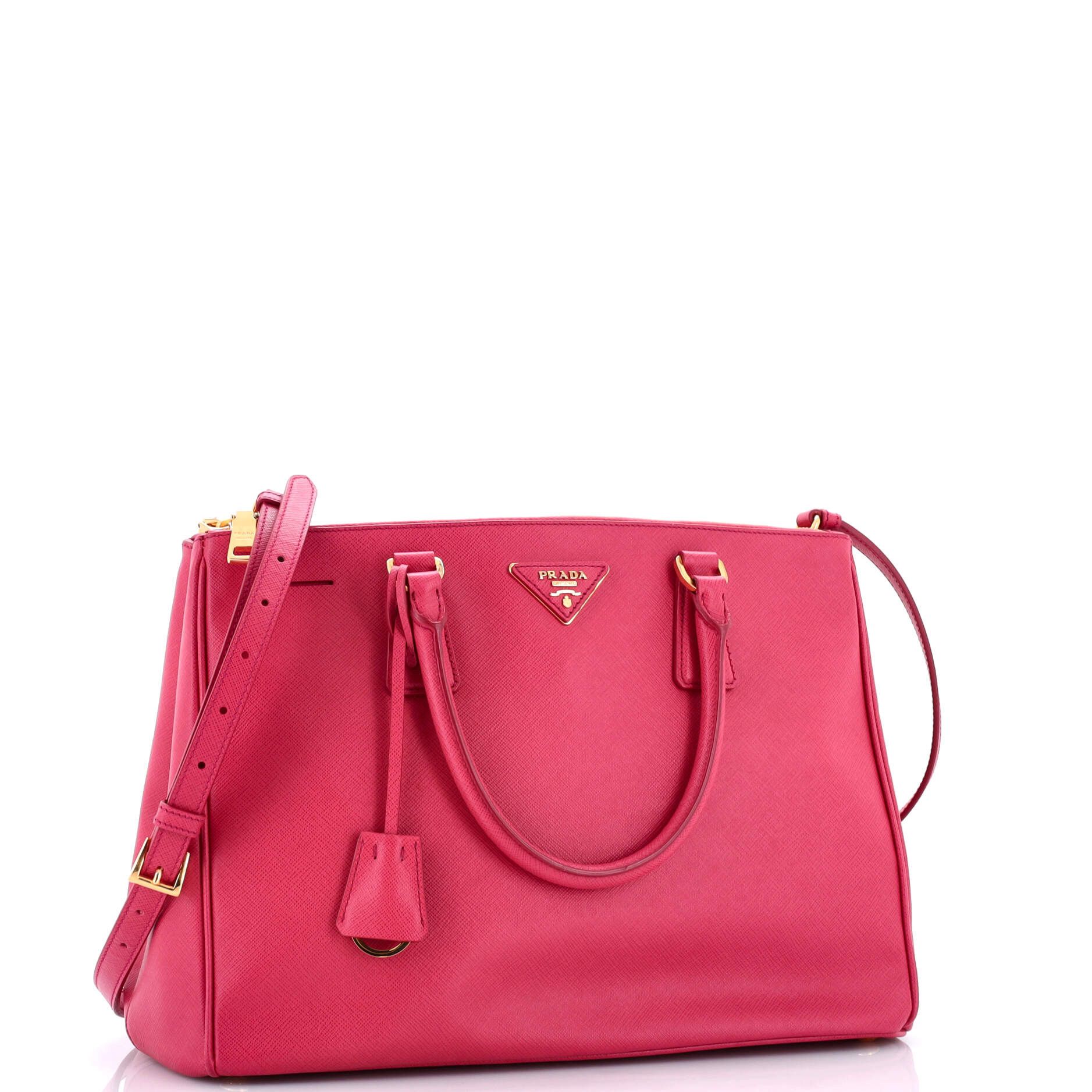 Prada Double Zip Lux Tote Saffiano Leather Medium Size ONE SIZE - 1 Thumbnail