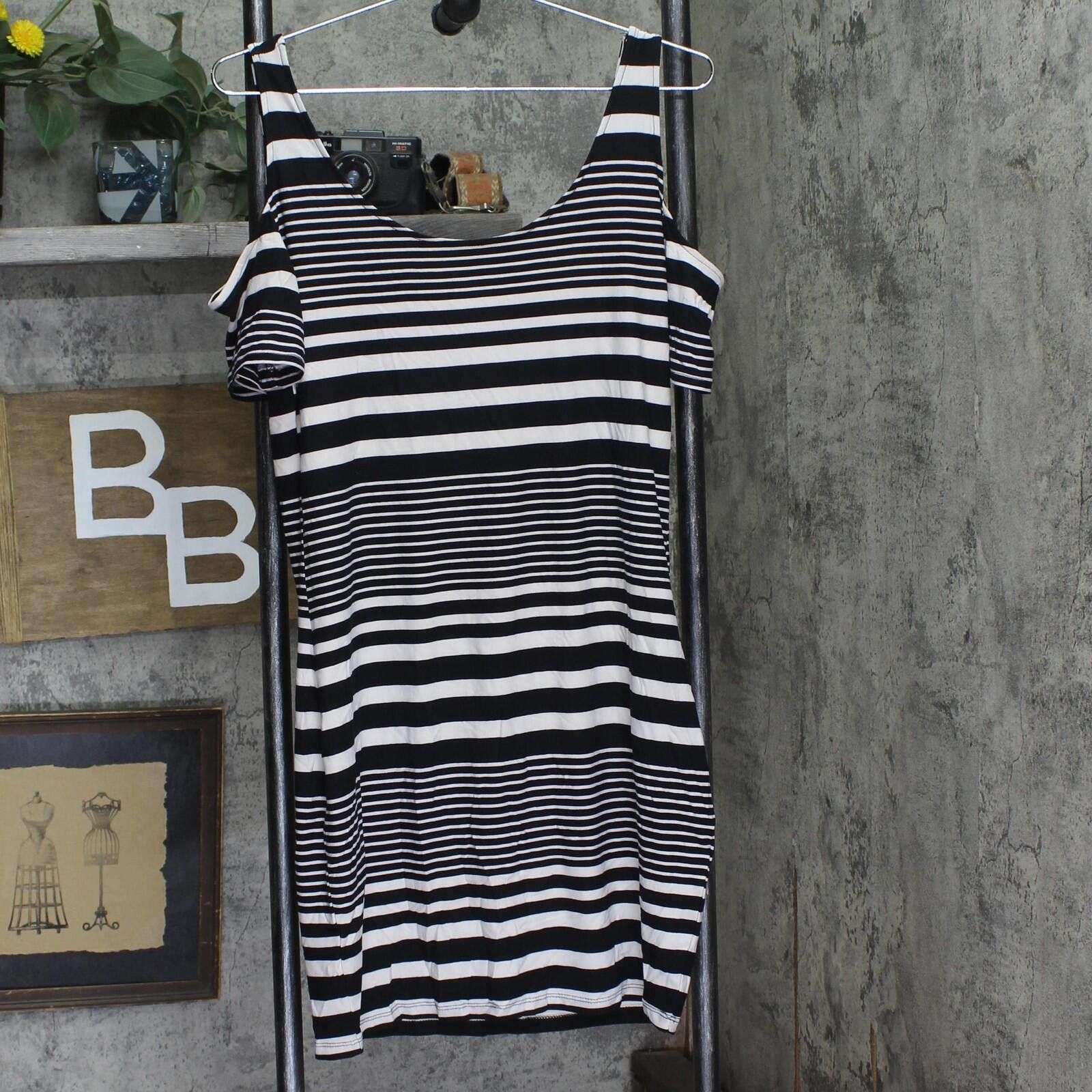 Other Nwt Planet Gold Printed Bodycon Dress Black / White Xl Size XL / US 12-14 / IT 48-50 - 1 Thumbnail