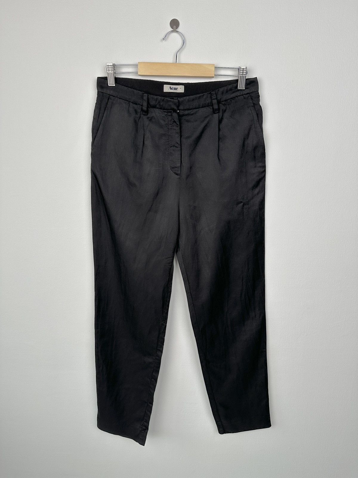 Acne Studios ACNE STUDIOS PLay Cotton Silk Pleated Trousers Pants SS 11 Size 24" / US 00 / IT 34 - 1 Thumbnail