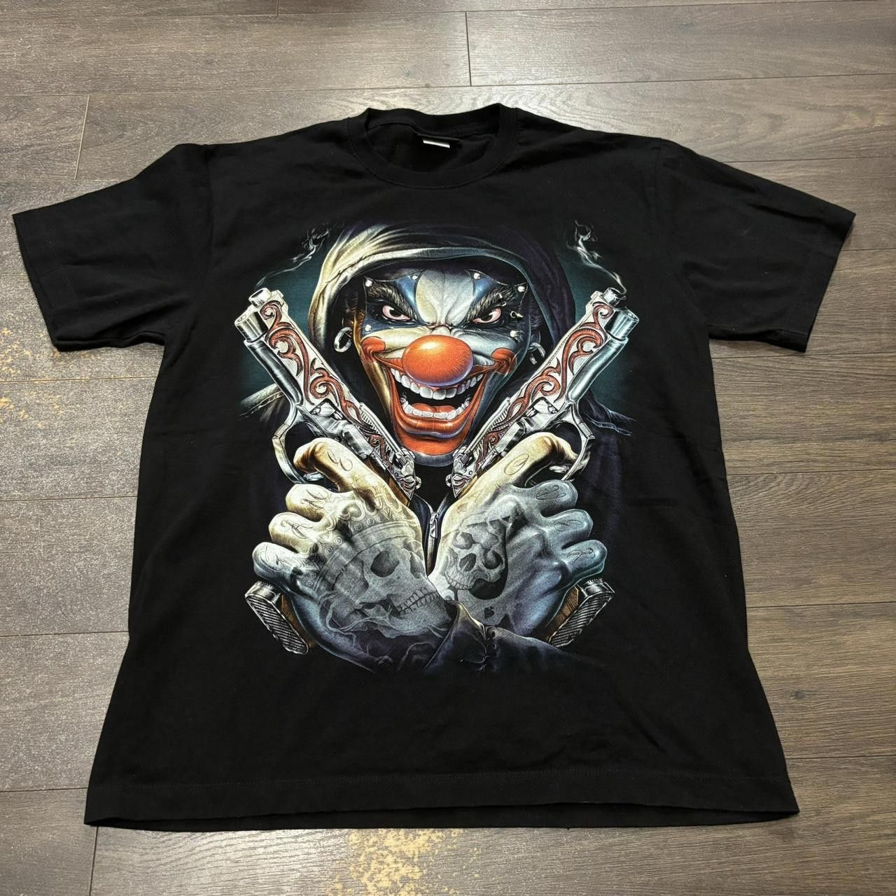 Designer Gangster clown t shirt L y2k 00s Size US L / EU 52-54 / 3 - 3 Thumbnail