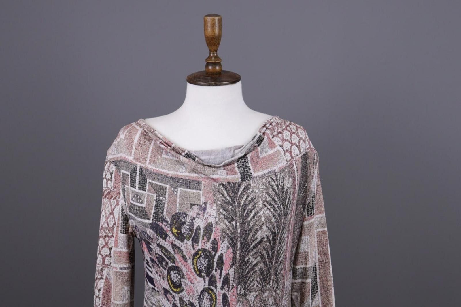 Designer Save The Queen Multicolor Aztec Knit Sweater Dress Size M Size M / US 6-8 / IT 42-44 - 4 Thumbnail