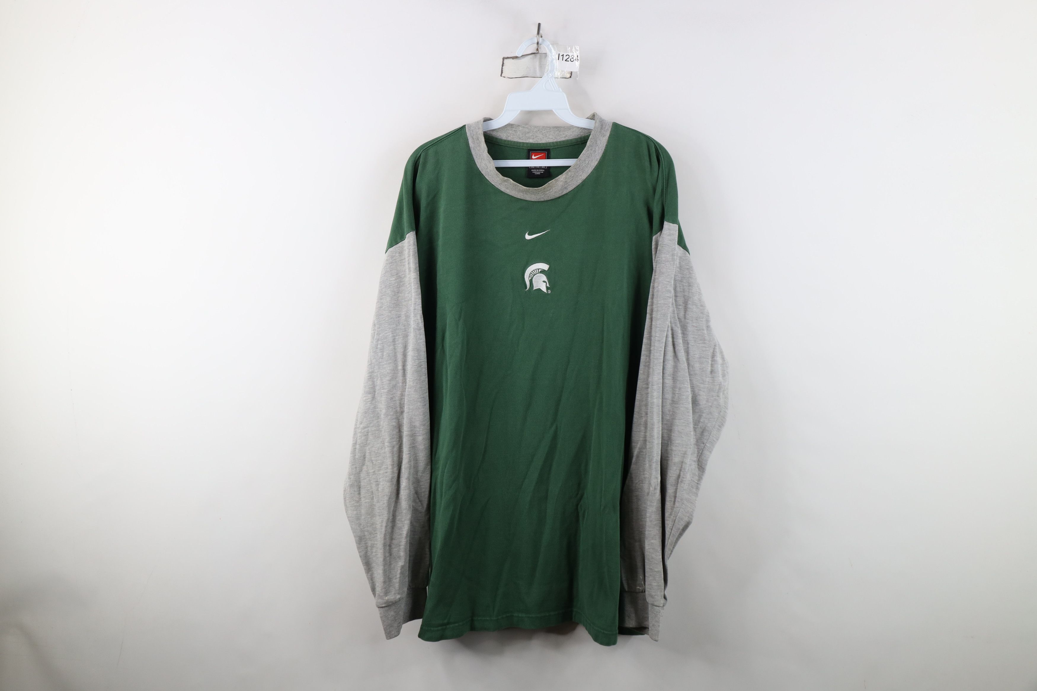 Nike Vintage Nike Center Swoosh Michigan State University T-Shirt Size US XL / EU 56 / 4 - 1 Thumbnail