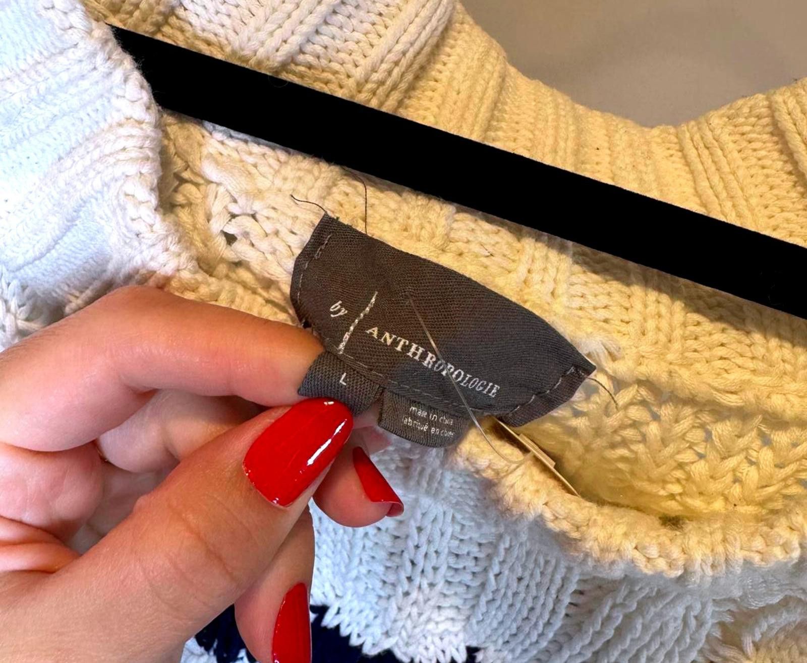 Designer Cozy Striped Sweater by Anthropologie Size L / US 10 / IT 46 - 4 Thumbnail