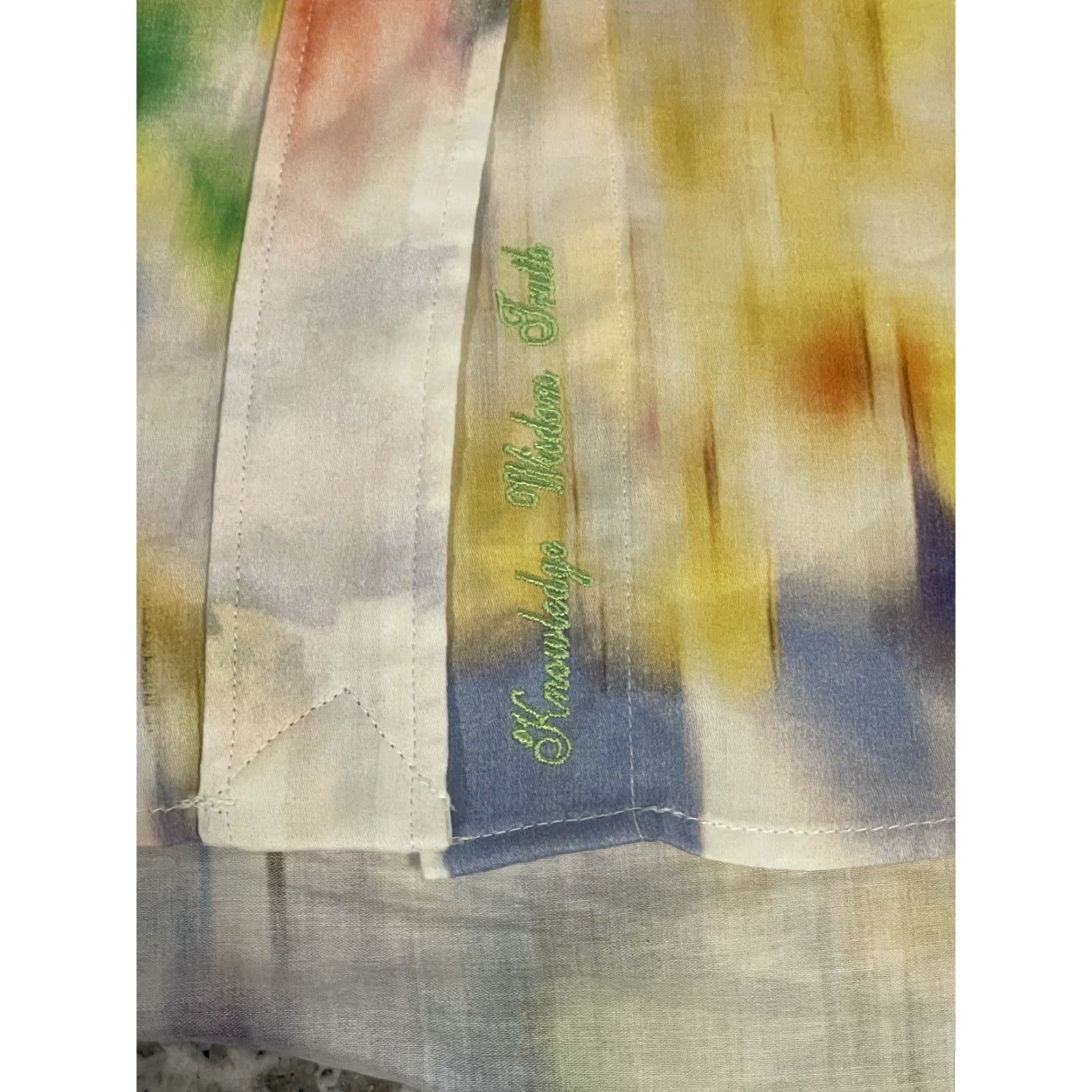 Robert Graham Robert Graham Shirt Women Small Multicolor 100% Cotton Carrie Brush stroke Button-Up Size S / US 4 / IT 40 - 2 Thumbnail