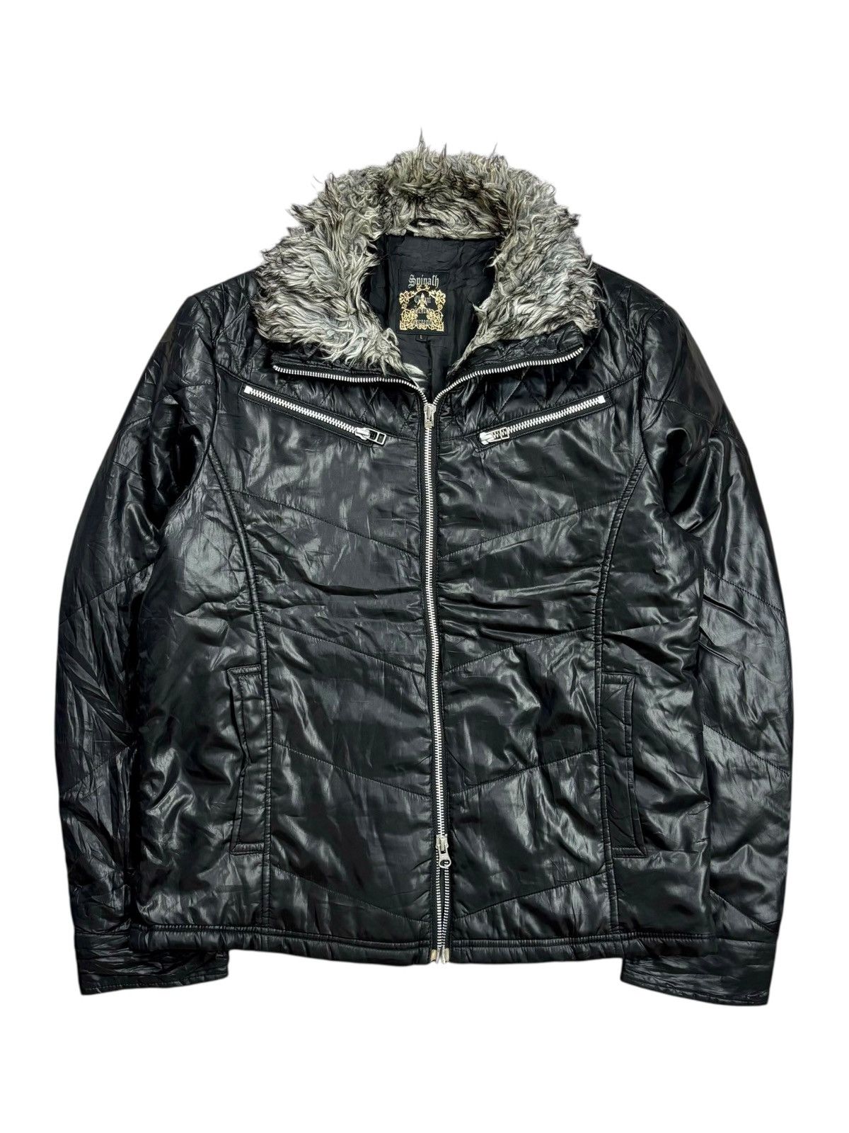 KMRii 2000s Spinach - Trim Fur Collar Vkei Style Jacket Size US M / EU 48-50 / 2 - 1 Thumbnail