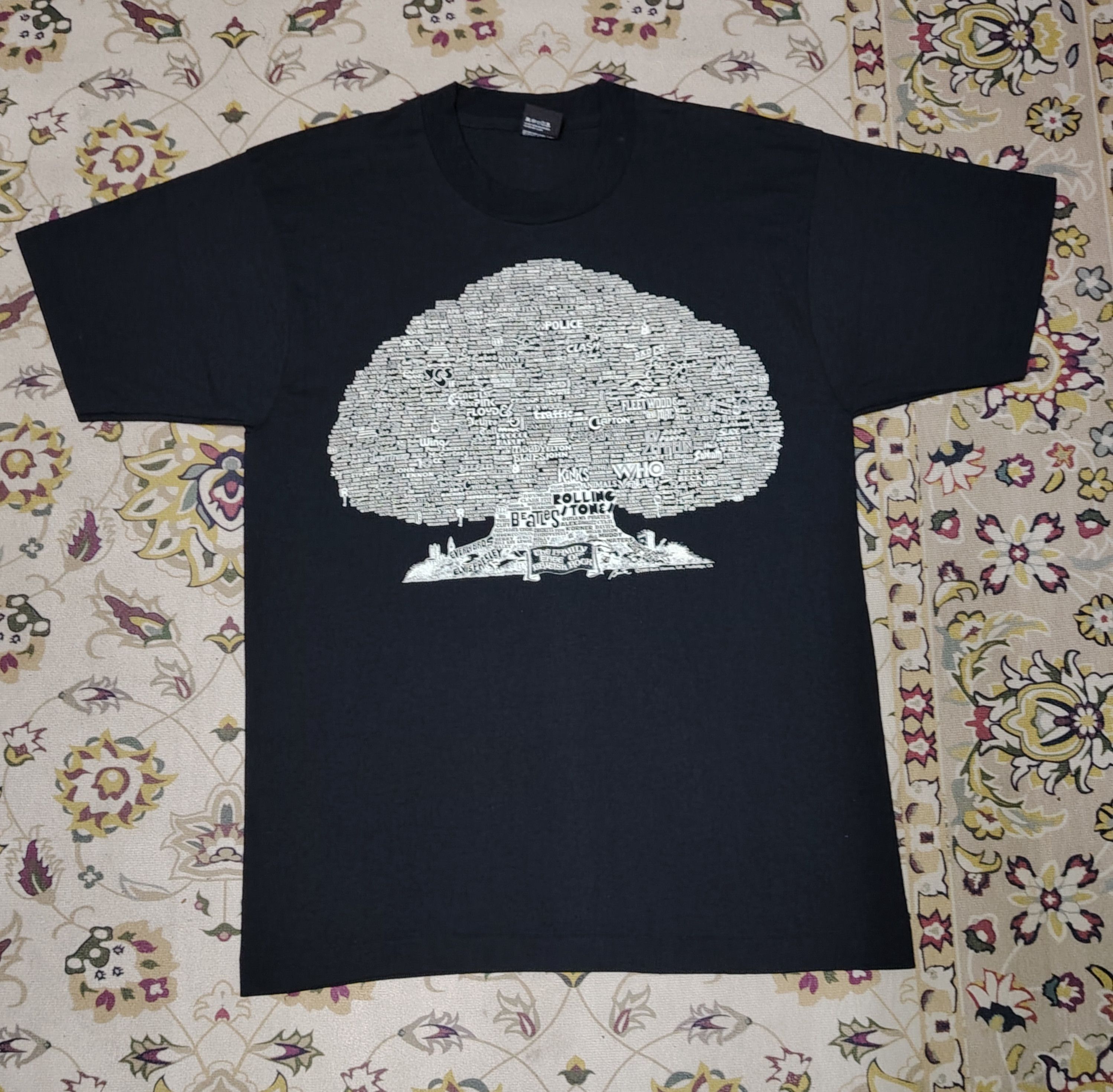 Band Tees × Vintage Vintage Rare Family Tree Of Rock n Roll Tshirt