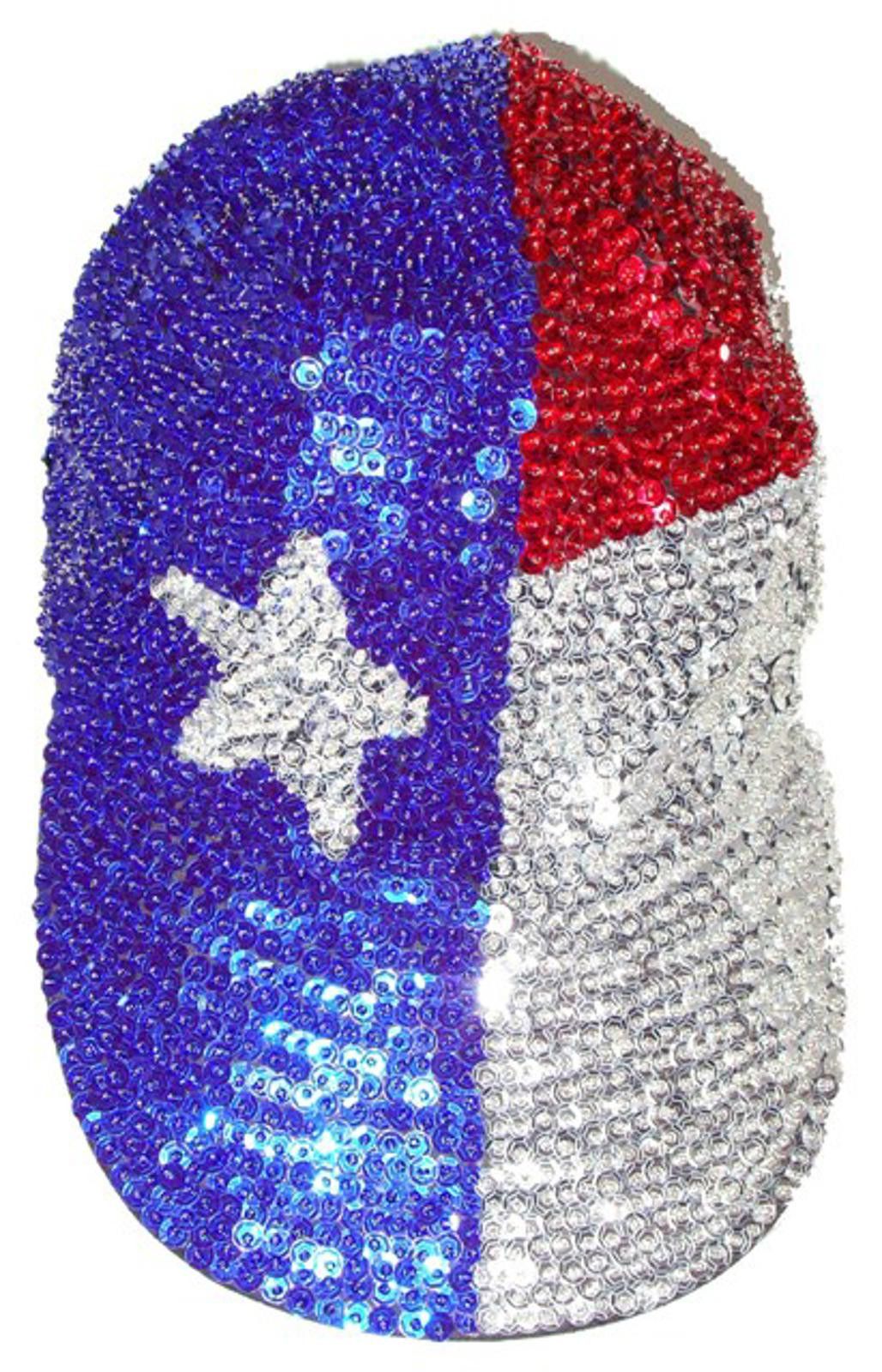 Designer Sequin Baseball Cap Lone Star Size ONE SIZE - 1 Preview