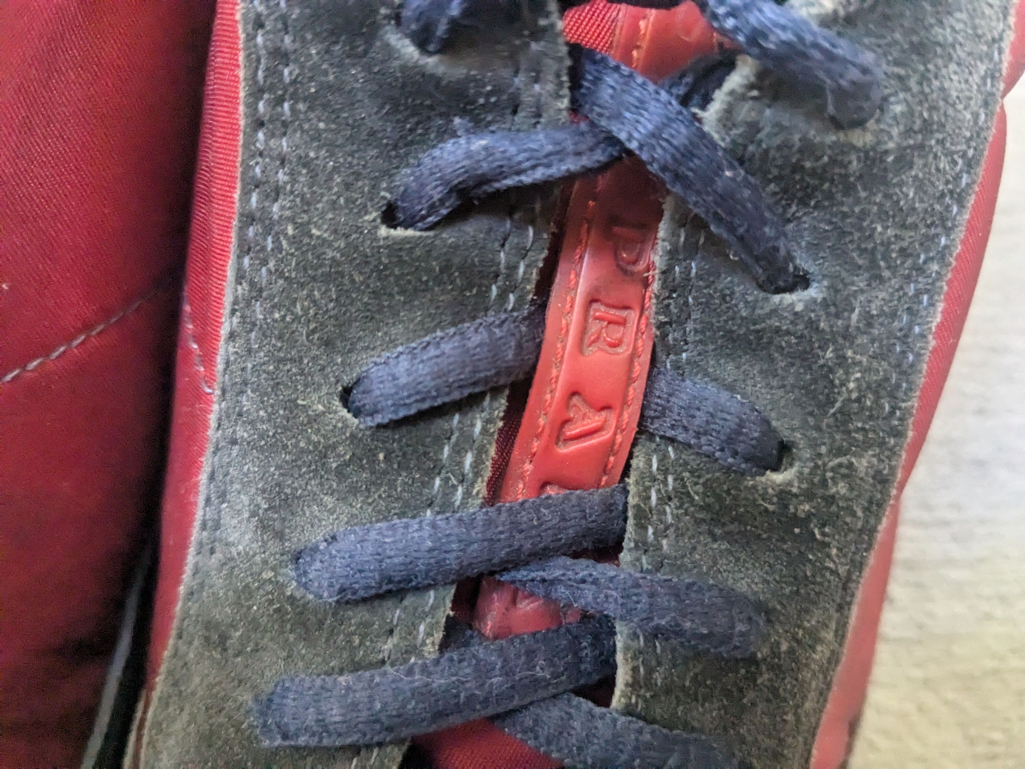 Prada Prada Sneakers Red Navy Blue Suede 10 Low Tops Y2K Red Size US 10 / EU 43 - 10 Thumbnail