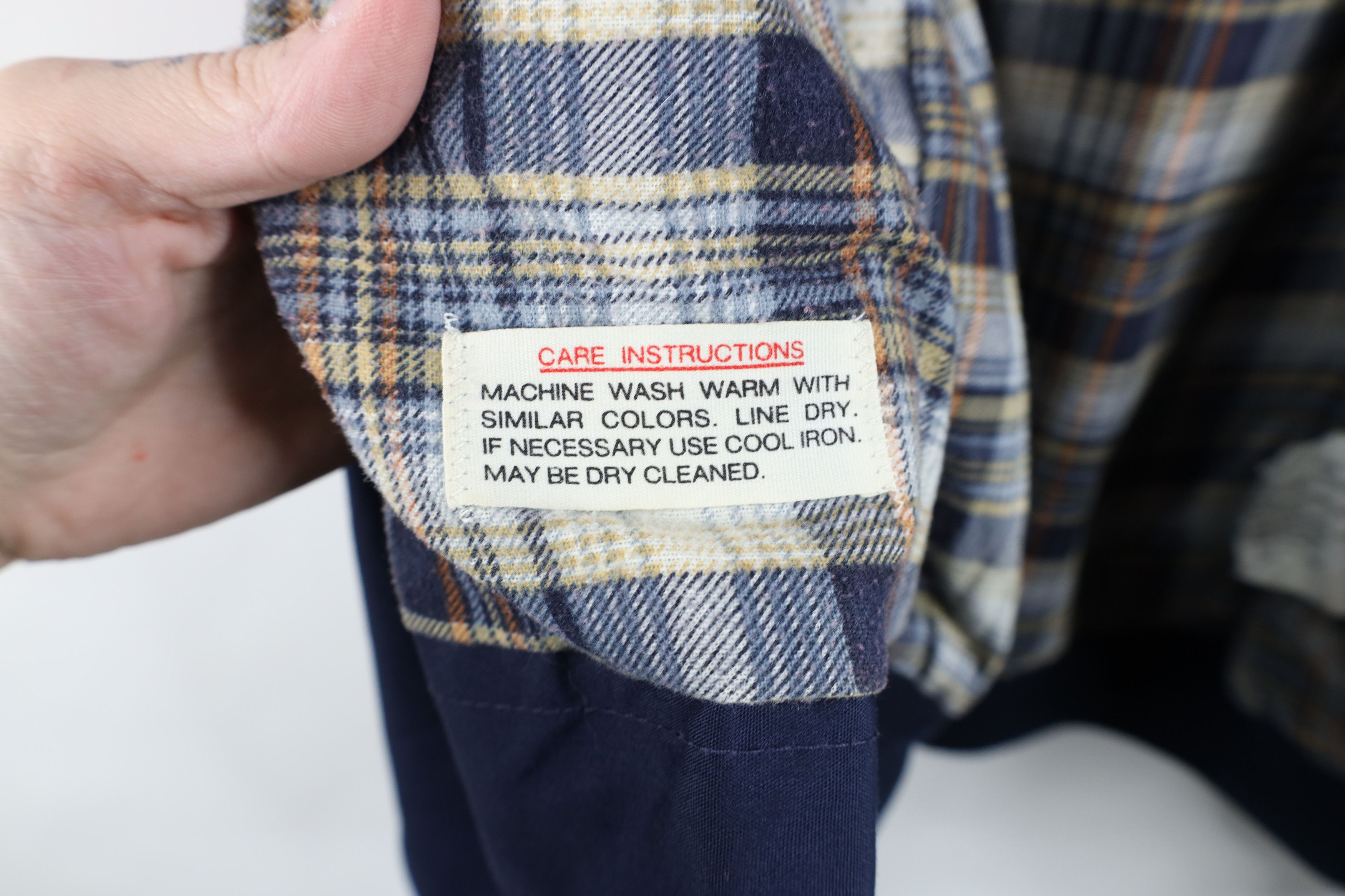 Vintage Vintage 60s 70s Streetwear Flannel Lined Cafe Bomber Jacket Size US L / EU 52-54 / 3 - 11 Thumbnail